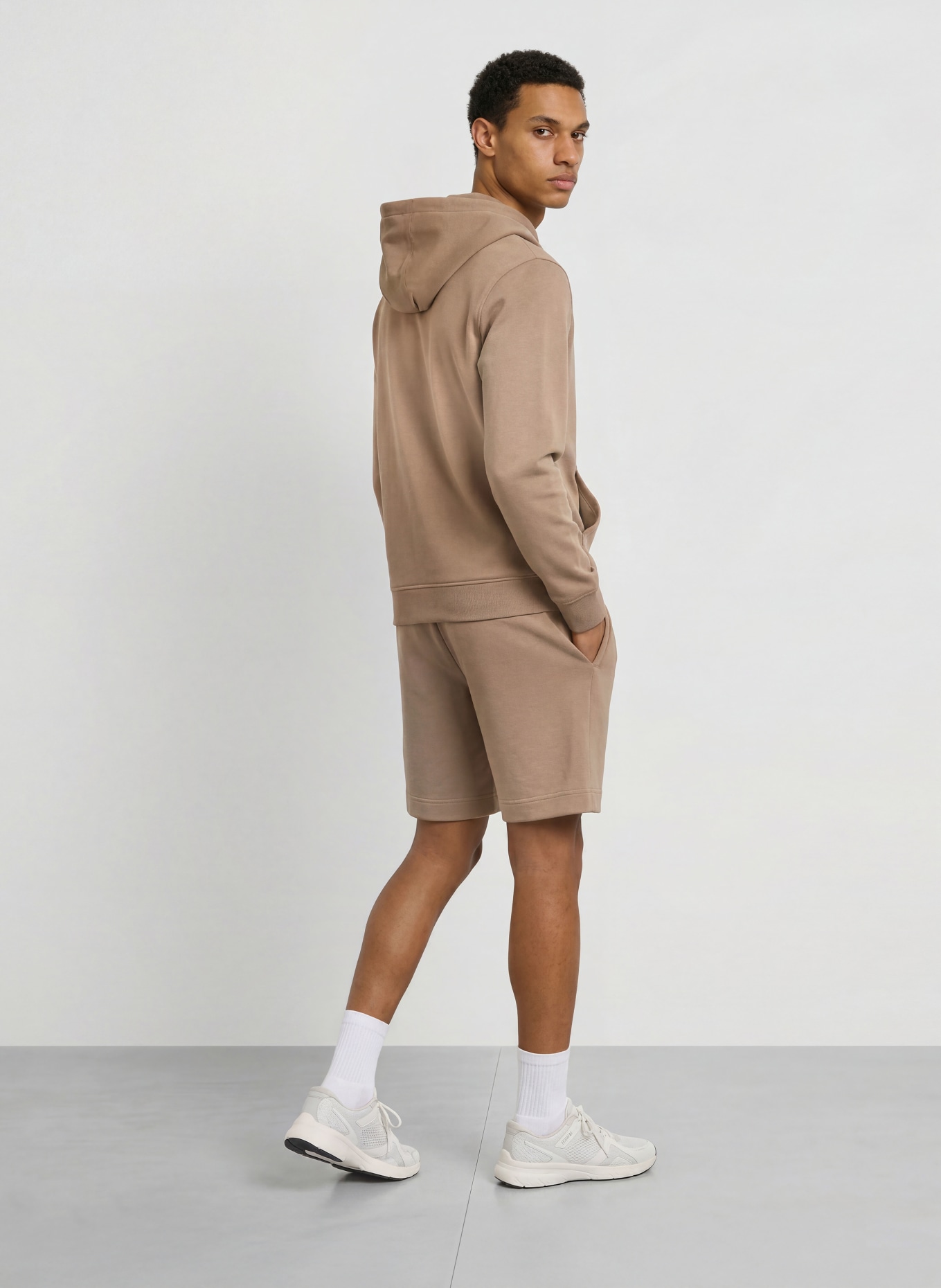 BOSS Sweat à capuche SW: TAUPE