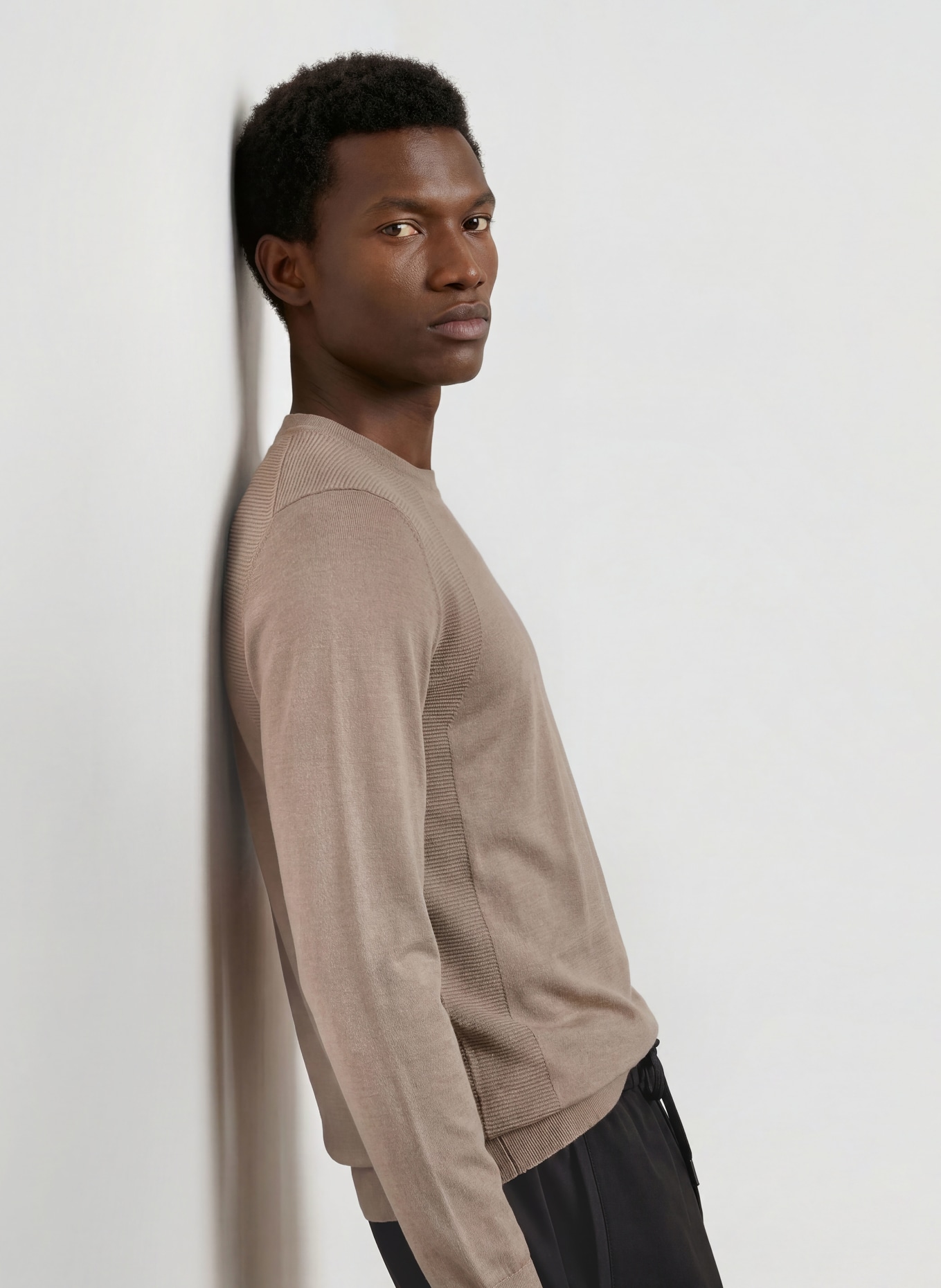 BOSS Pullover MOMENTUM-LITE: KHAKI