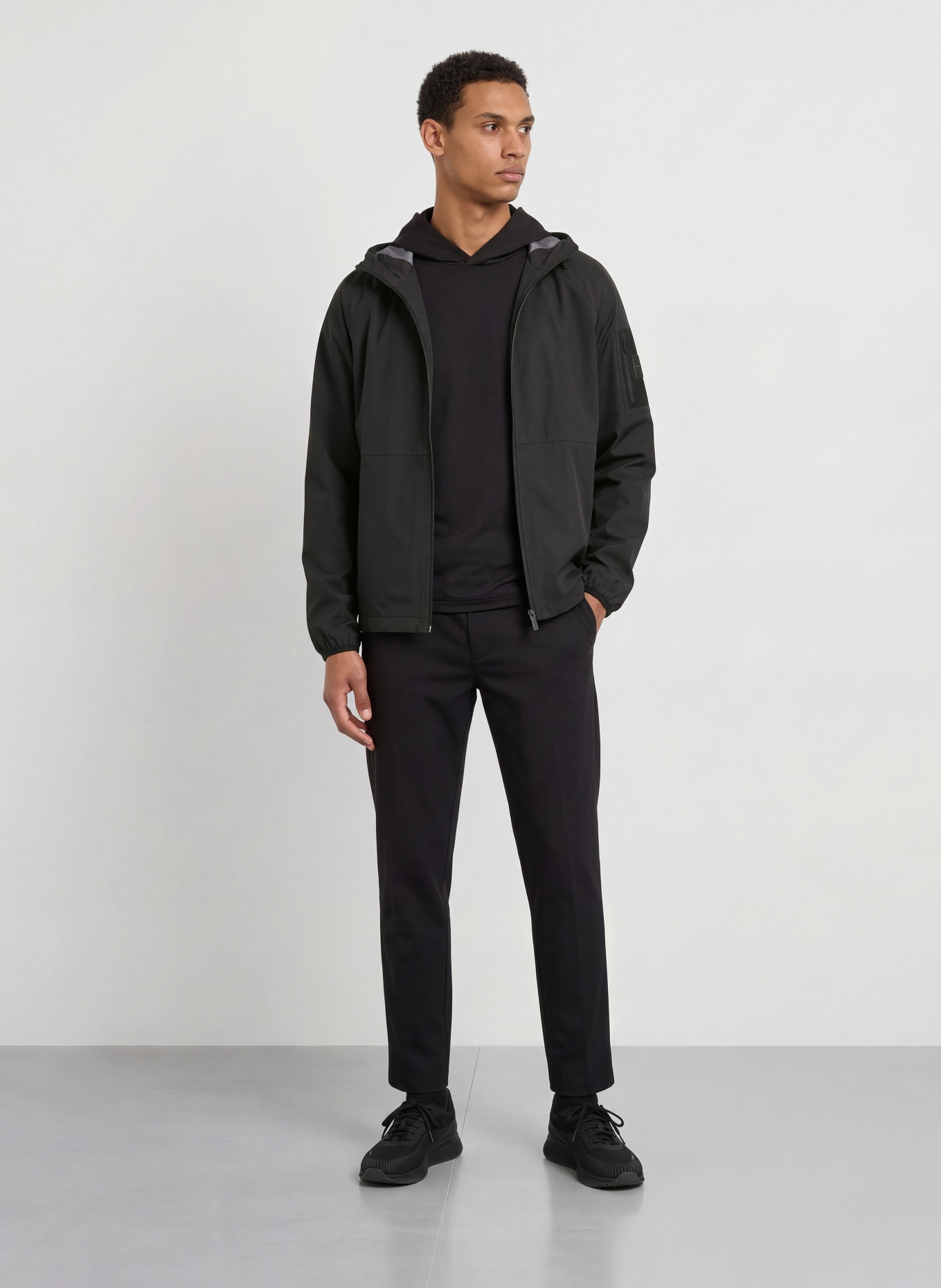 BOSS VISIT Jacket: BLACK