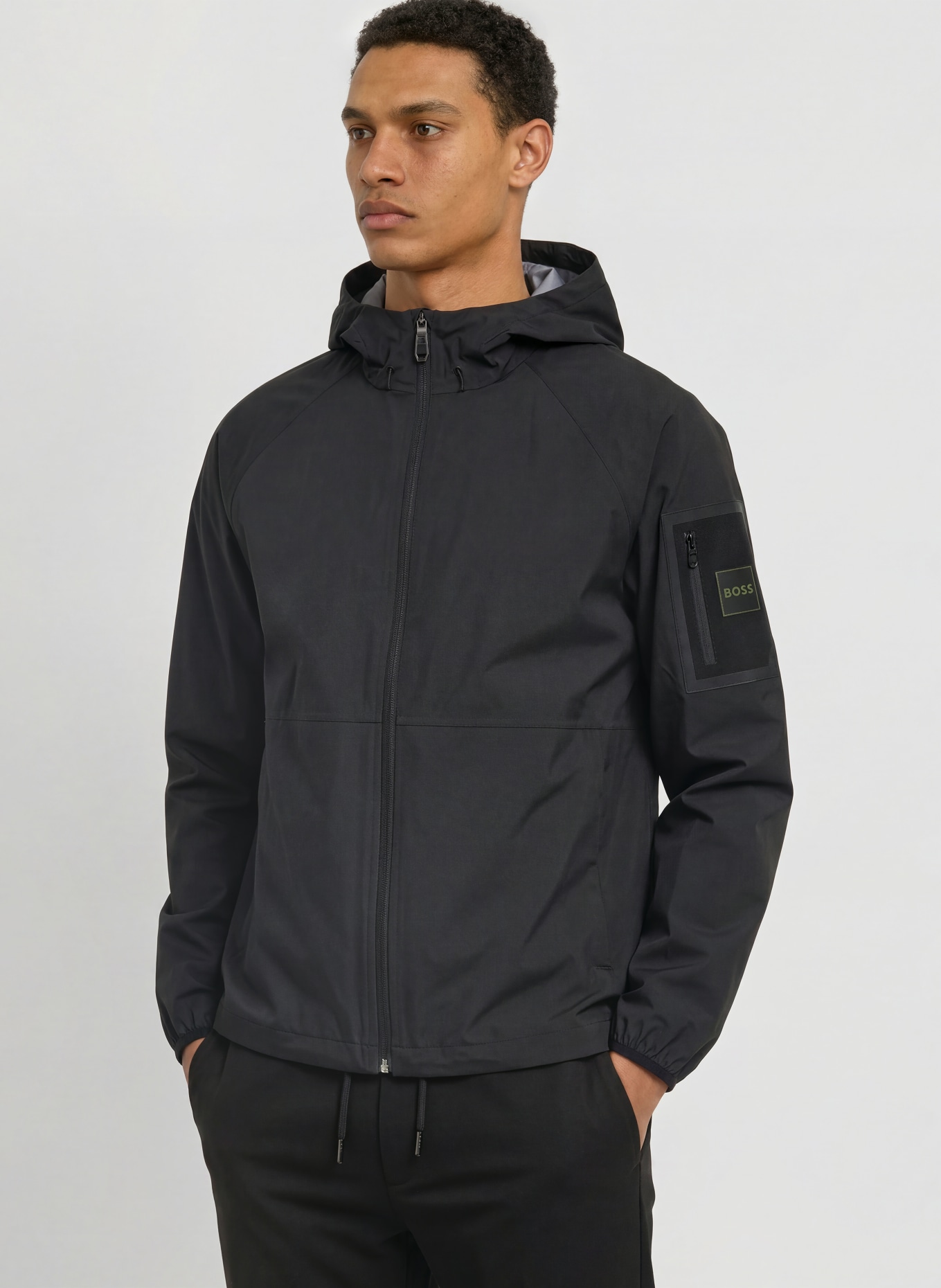 BOSS VISIT Jacket: BLACK