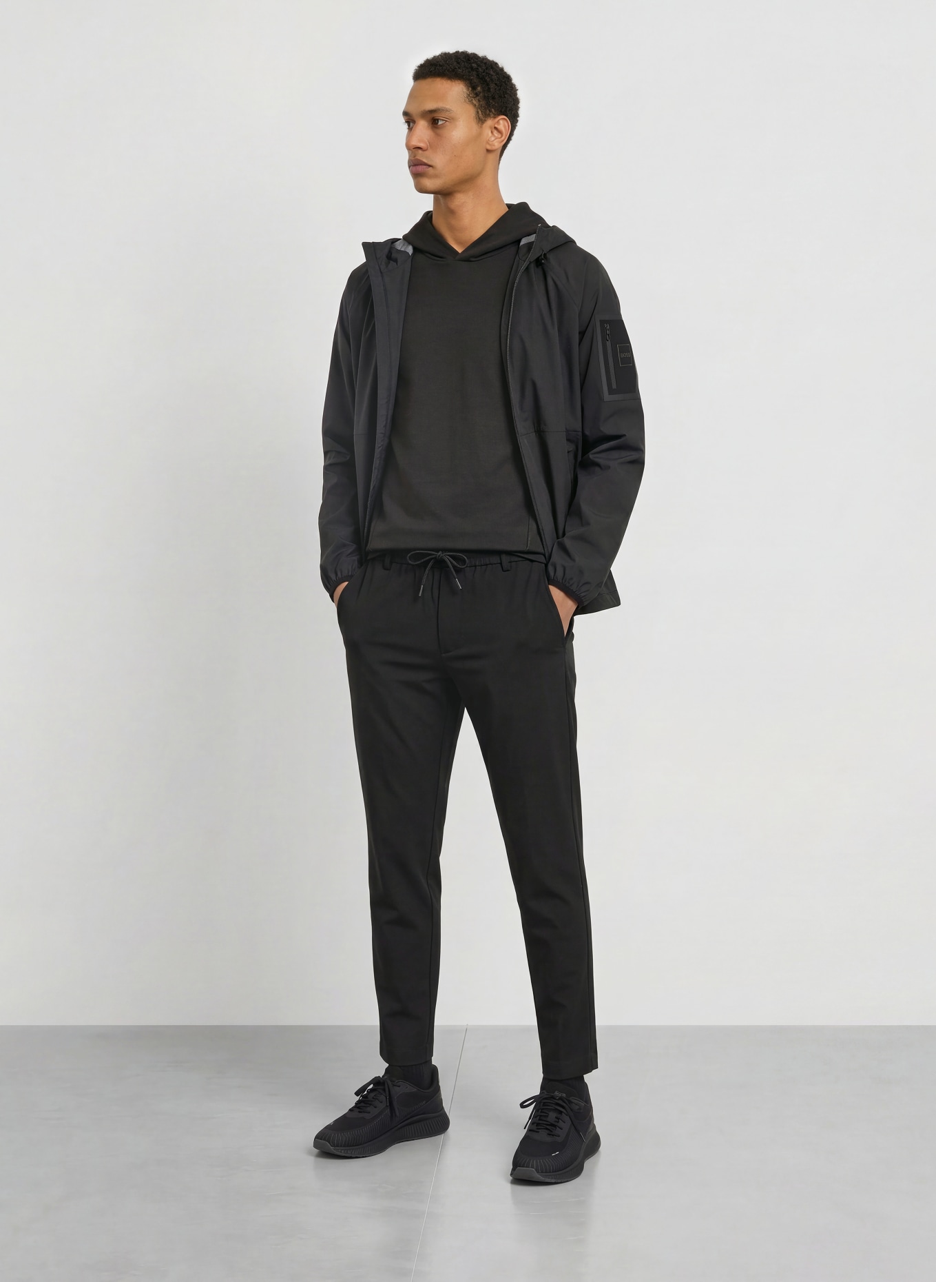 BOSS VISIT Jacket: BLACK