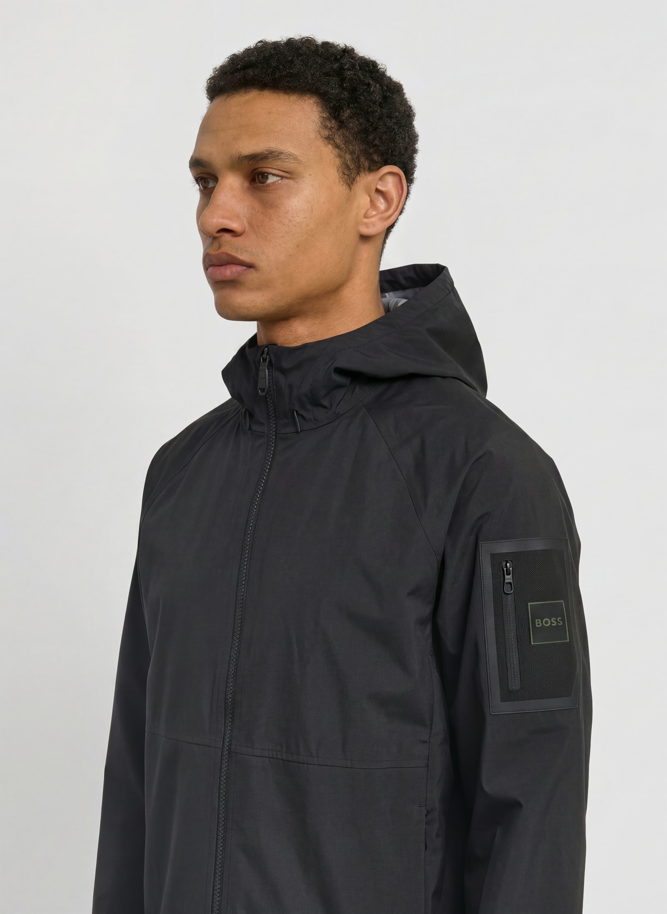 BOSS VISIT Jacket: BLACK
