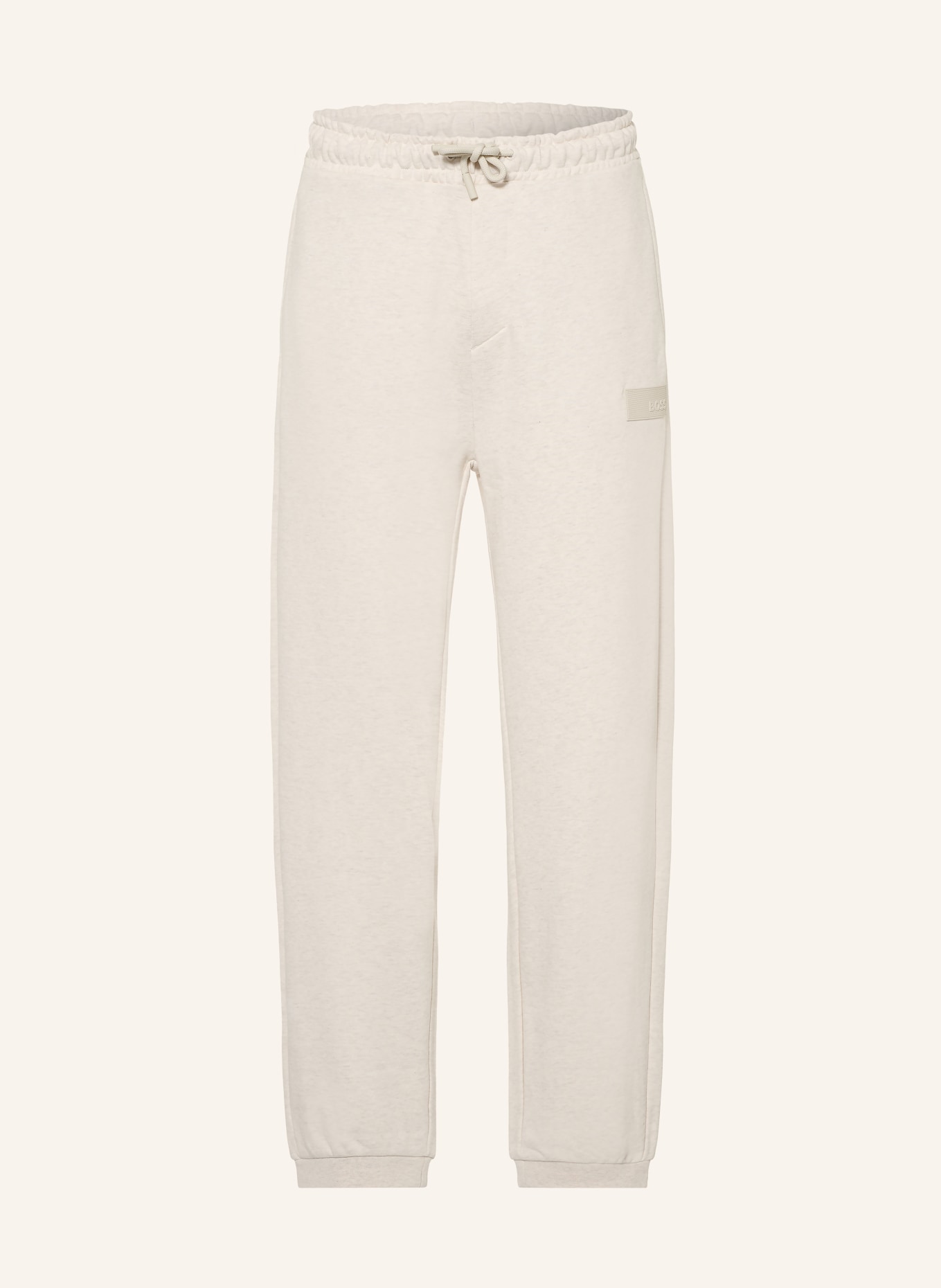 BOSS Lange joggingbukser: CREME