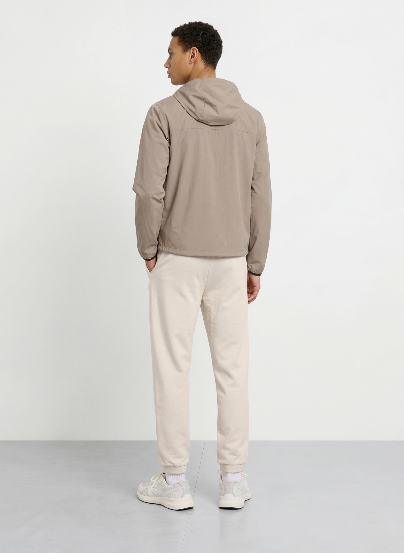 BOSS Lange joggingbukser: CREME