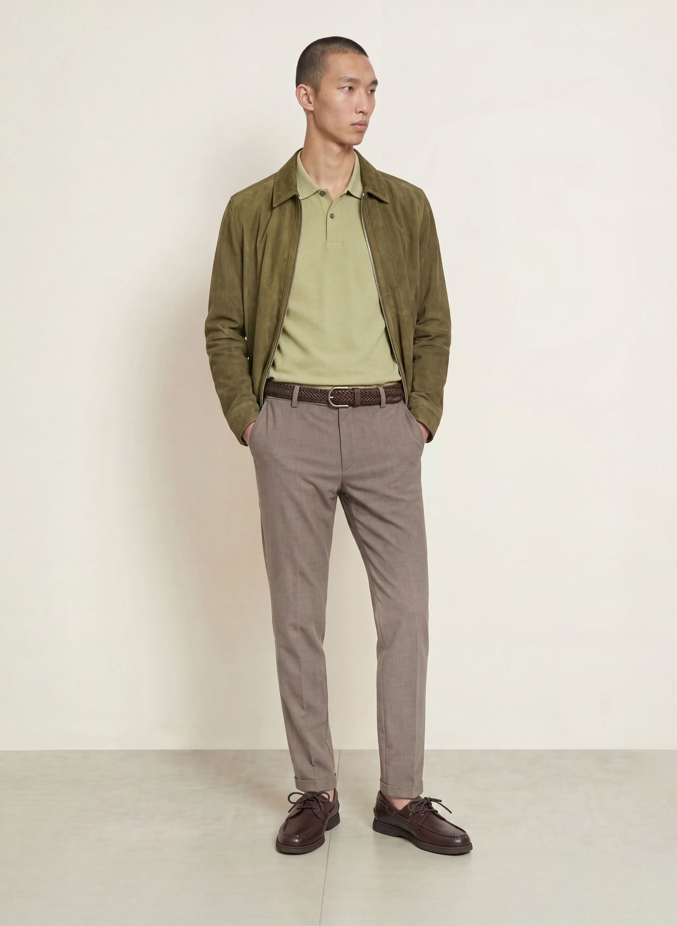 BOSS Piqué-Poloshirt PARLAY: BEIGE