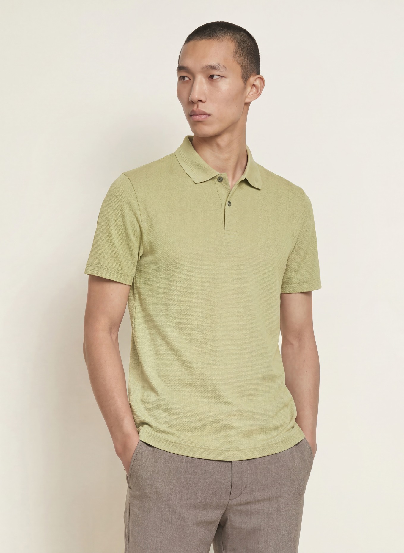 BOSS Piqué-Poloshirt PARLAY: BEIGE