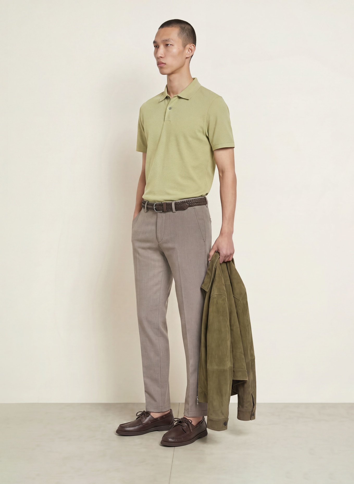 BOSS Piqué-Poloshirt PARLAY: BEIGE