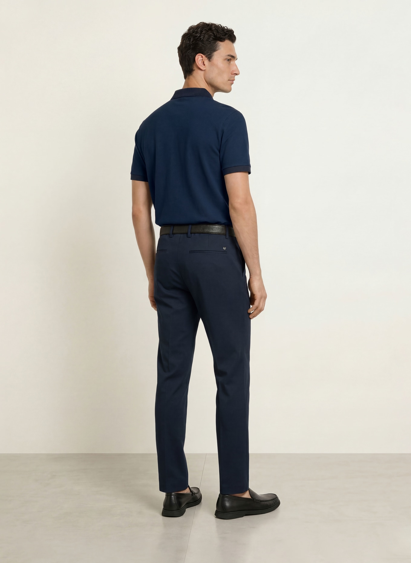 BOSS Piqué-Poloshirt PEI: DUNKELBLAU
