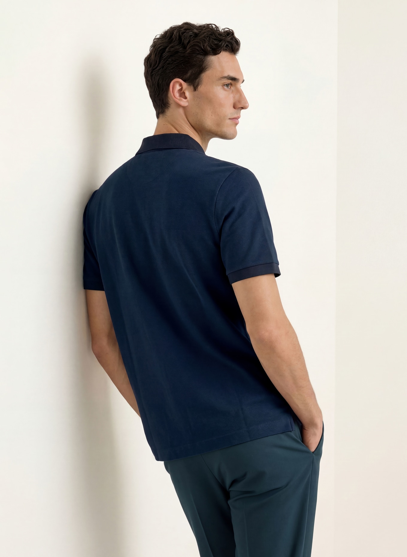 BOSS Piqué-Poloshirt PEI: DUNKELBLAU