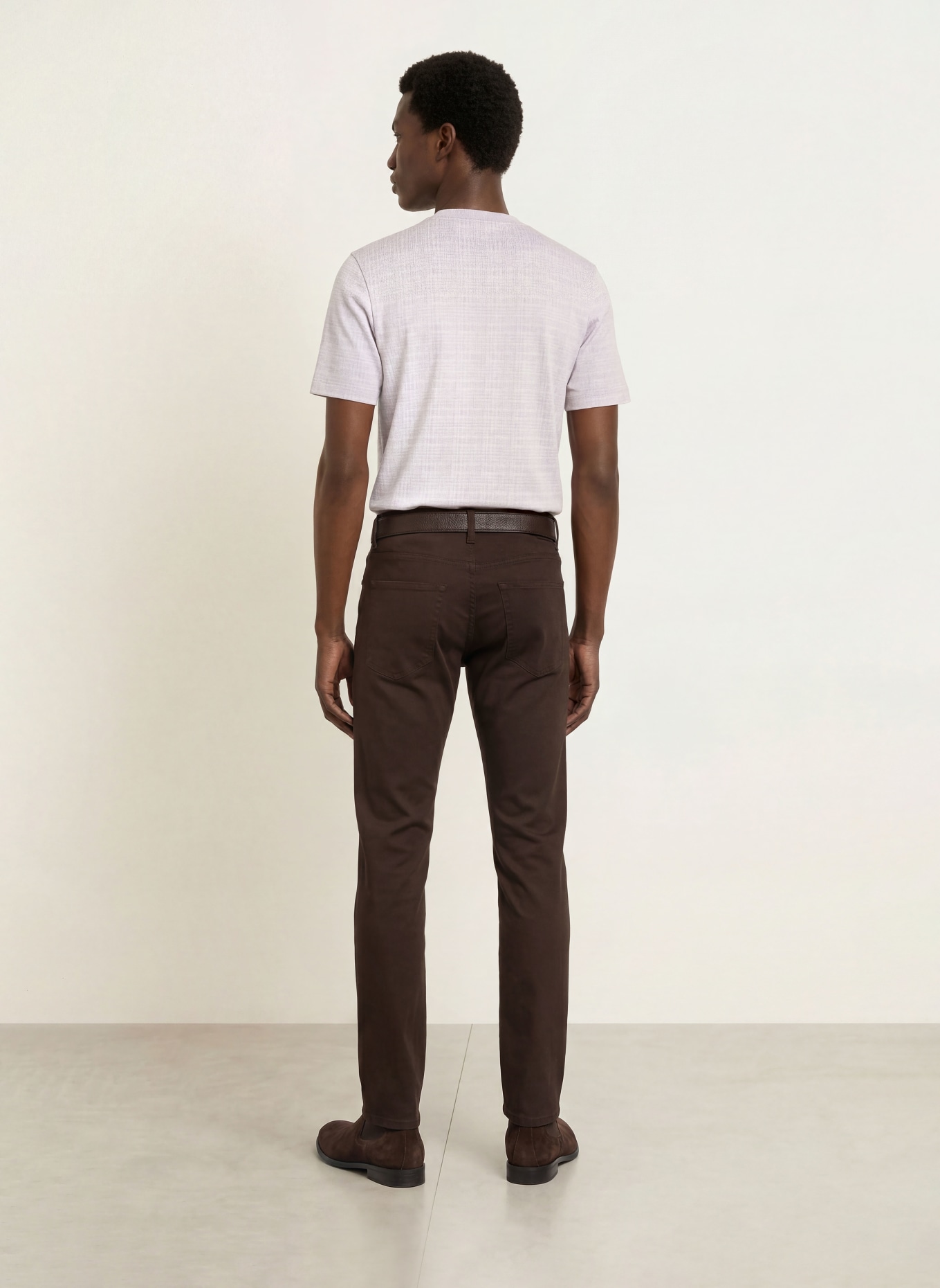 BOSS T-shirt THOMPSON: GRIS CLAIR / MARRON