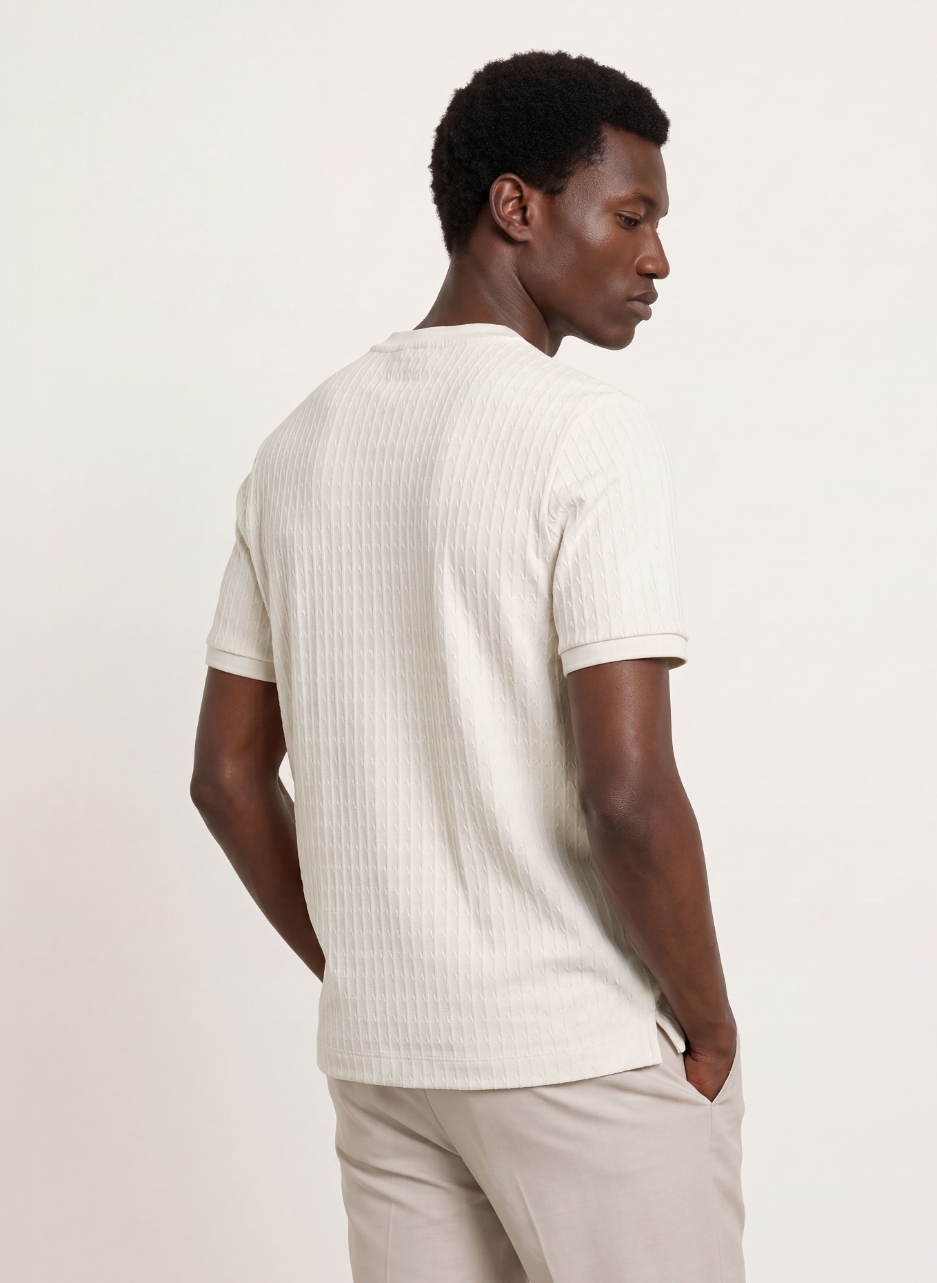 BOSS Tricou THOMPSON: ALB
