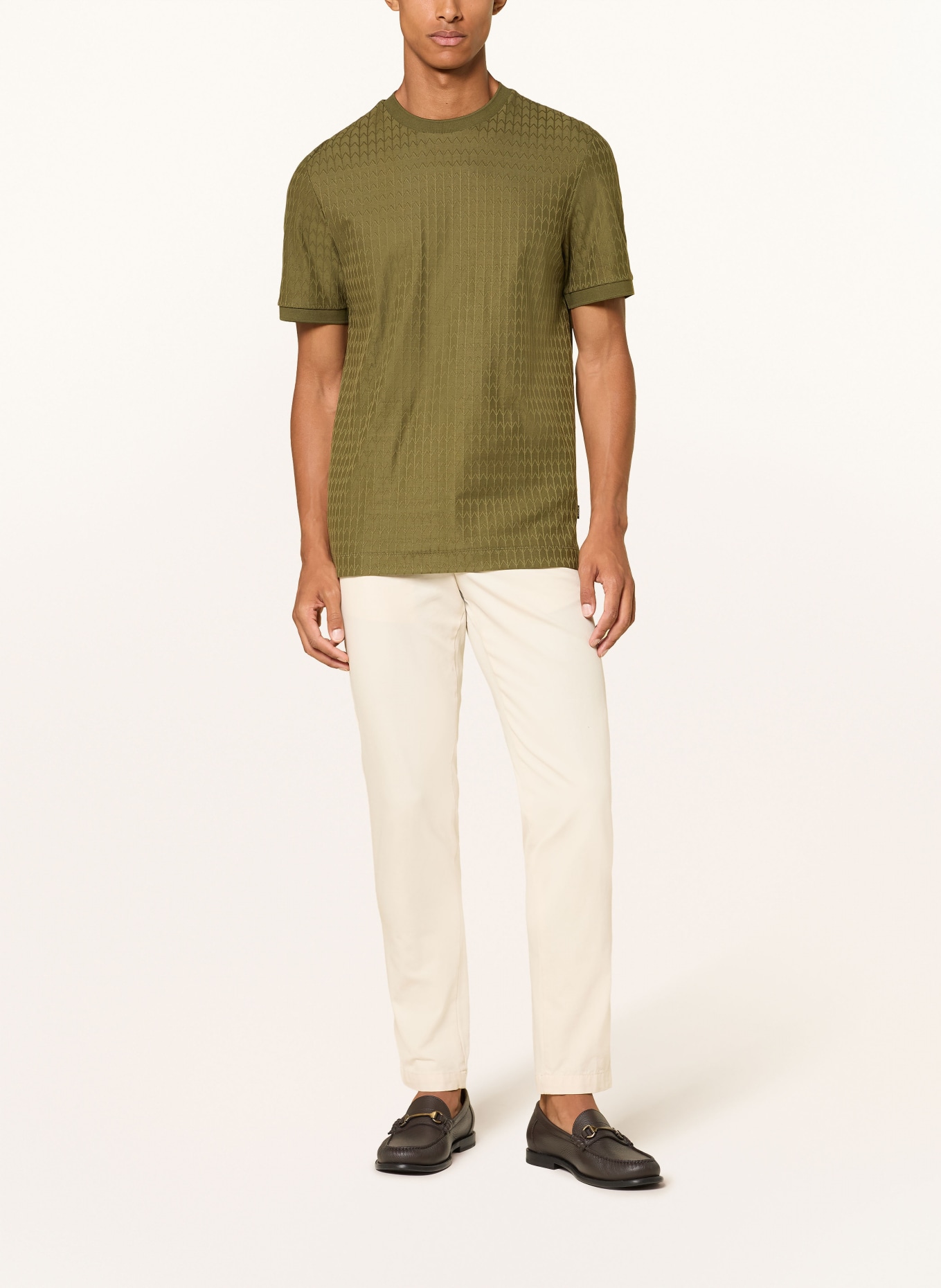 BOSS T-Shirt THOMPSON: OLIV