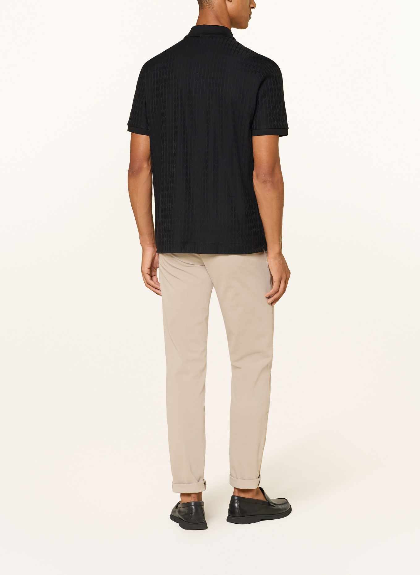 BOSS Jersey-Poloshirt PARLEY: SCHWARZ