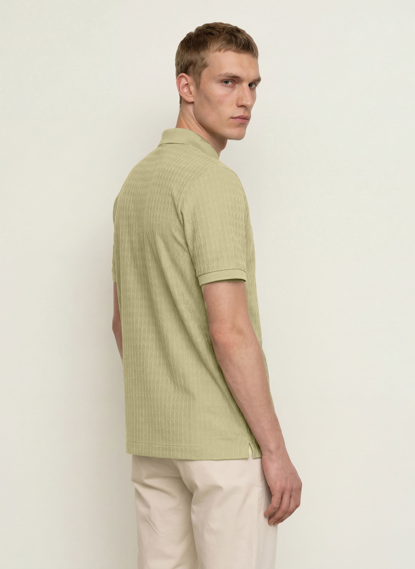 BOSS Jersey-polotröja PARLEY: BEIGE