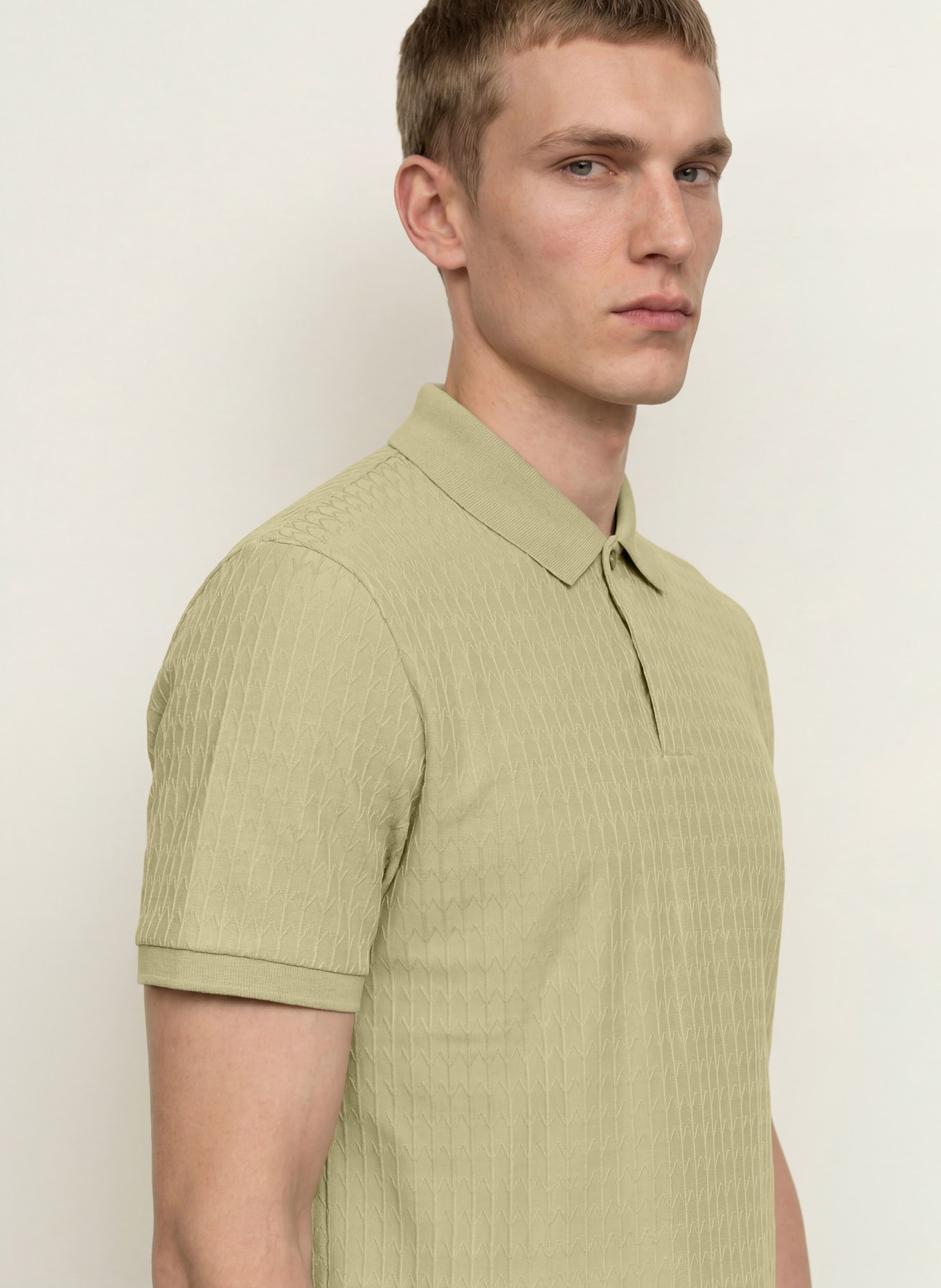 BOSS Jersey-polotröja PARLEY: BEIGE
