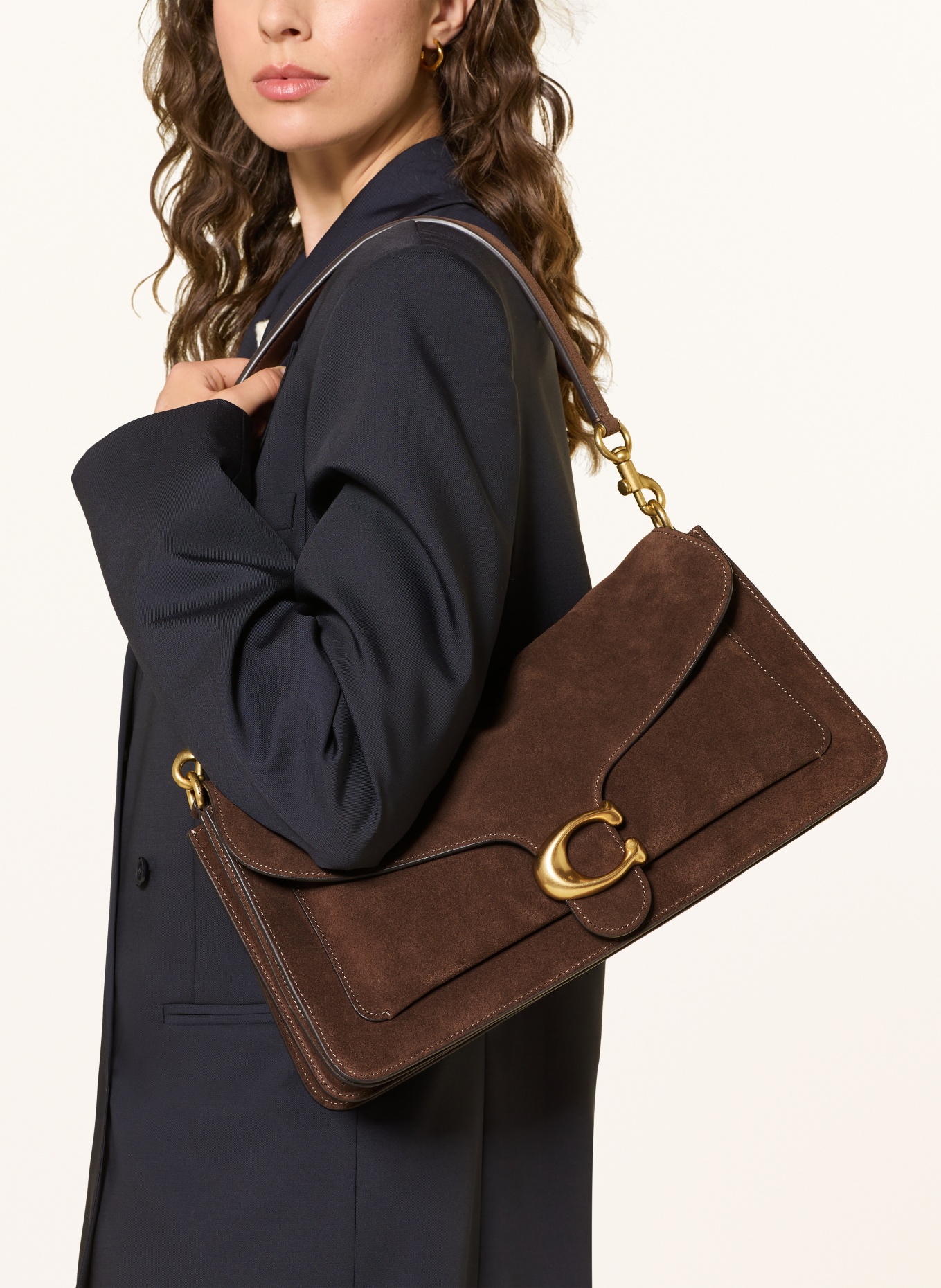 COACH TABBY Shoulder Bag: DARK BROWN
