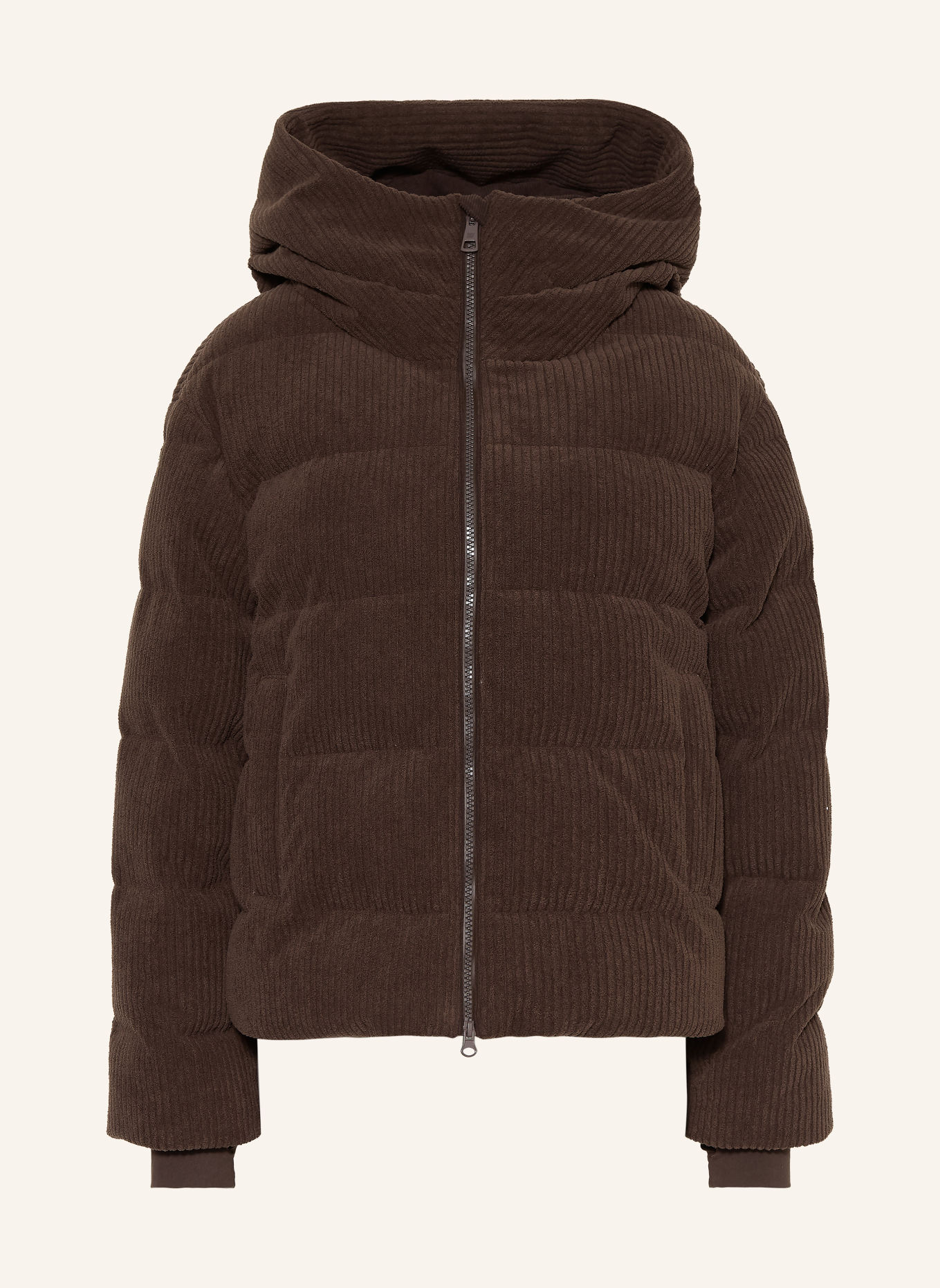 WE NORWEGIANS Ski-jas BRITT van corduroy: MARRON FONCÉ
