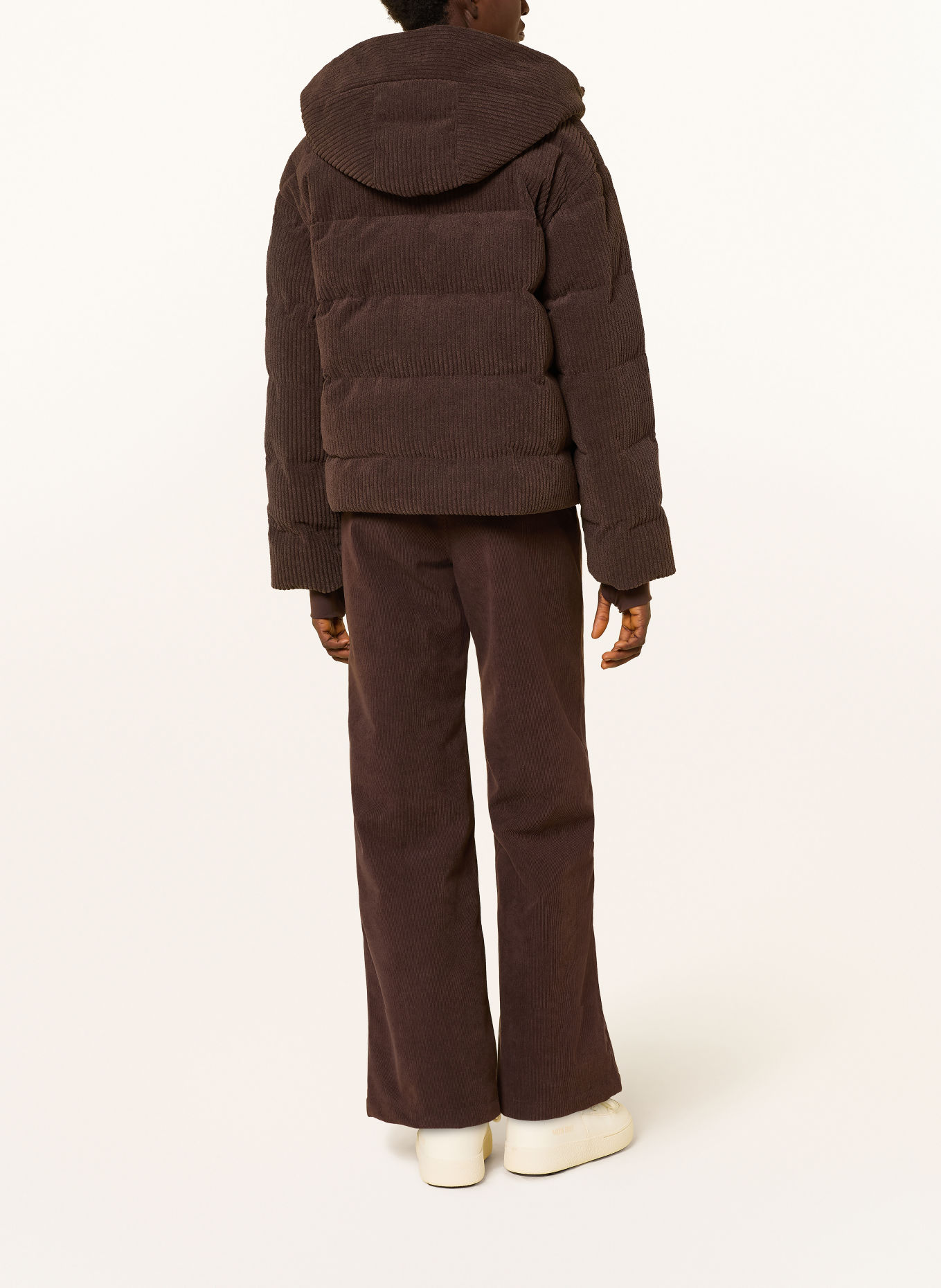 WE NORWEGIANS Ski-jas BRITT van corduroy: MARRON FONCÉ