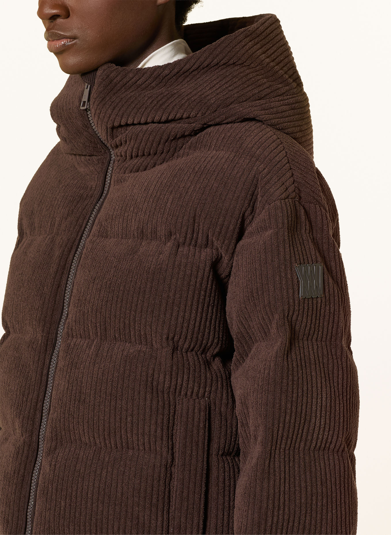 WE NORWEGIANS Ski-jas BRITT van corduroy: MARRON FONCÉ