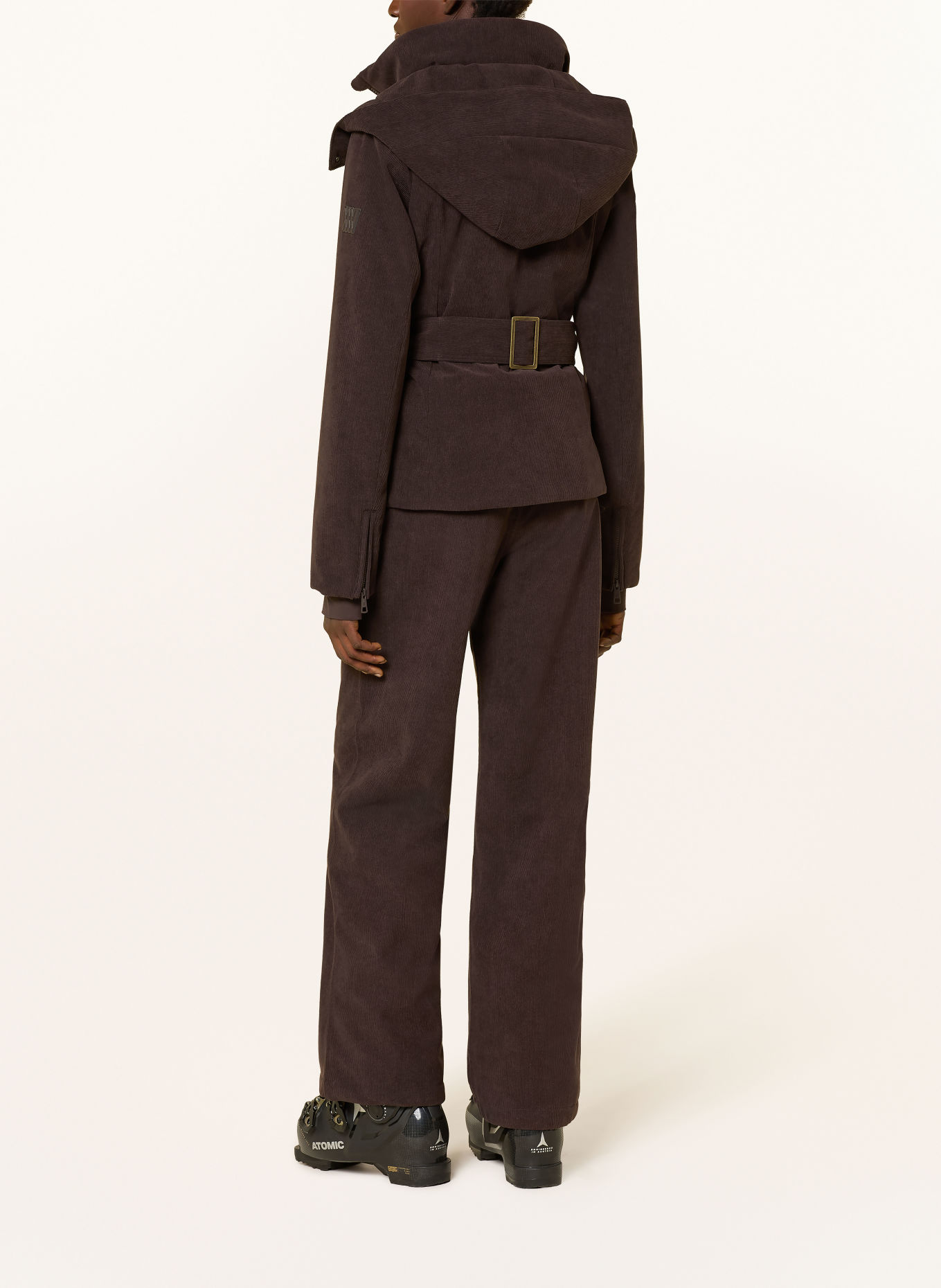 WE NORWEGIANS Ski-jas BRITT van corduroy: MARRON FONCÉ