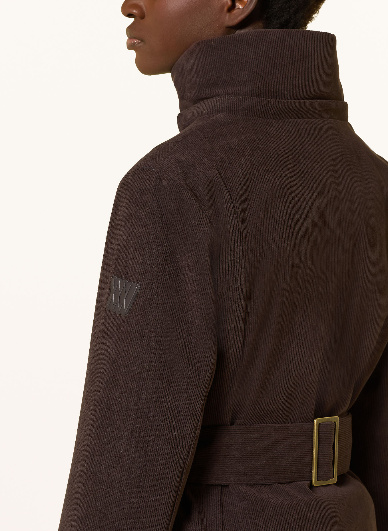 WE NORWEGIANS Ski-jas BRITT van corduroy: MARRON FONCÉ