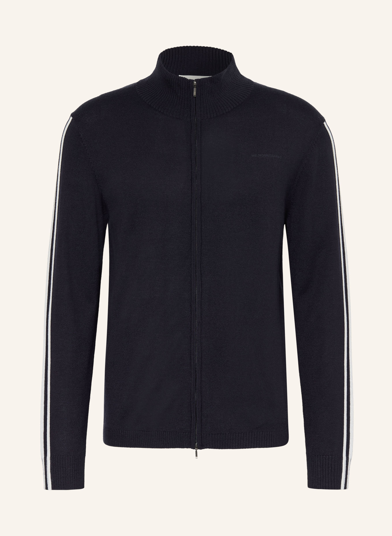 WE NORWEGIANS Midlayer MOORE met merinowol: DONKERBLAUW / ROOD / WIT