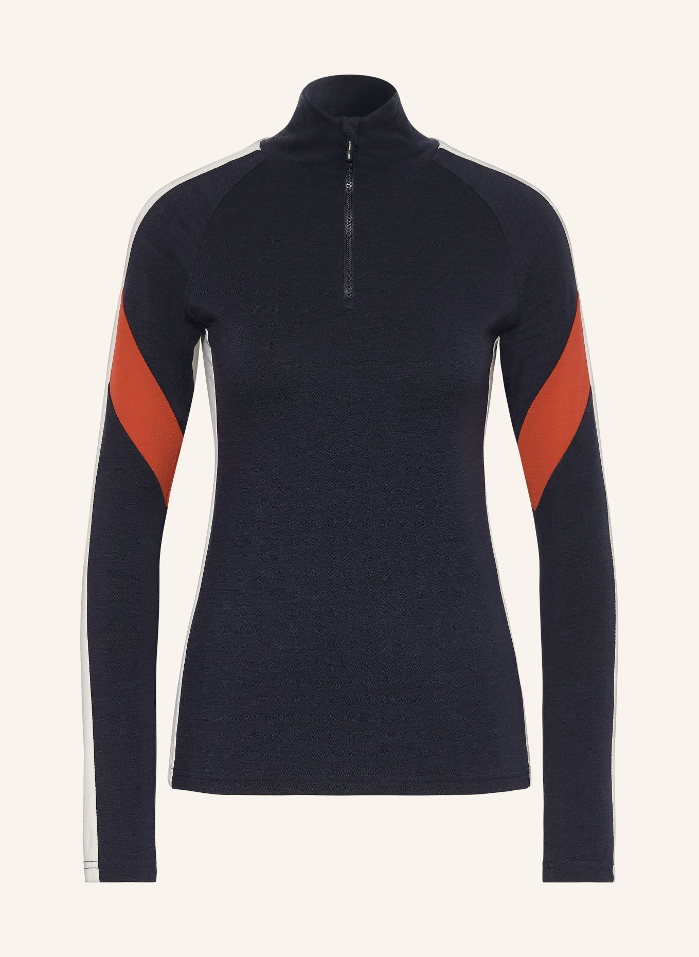 WE NORWEGIANS Midlayer ZERMATT met merinowol: DONKERBLAUW / ROOD / WIT