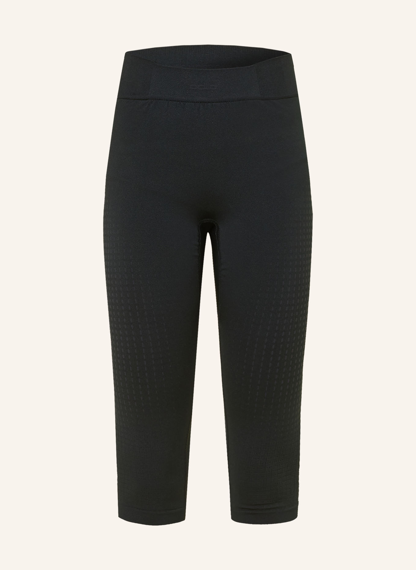 odlo PERFORMANCE WARM functional underwear pants with cropped leg length: BLACK