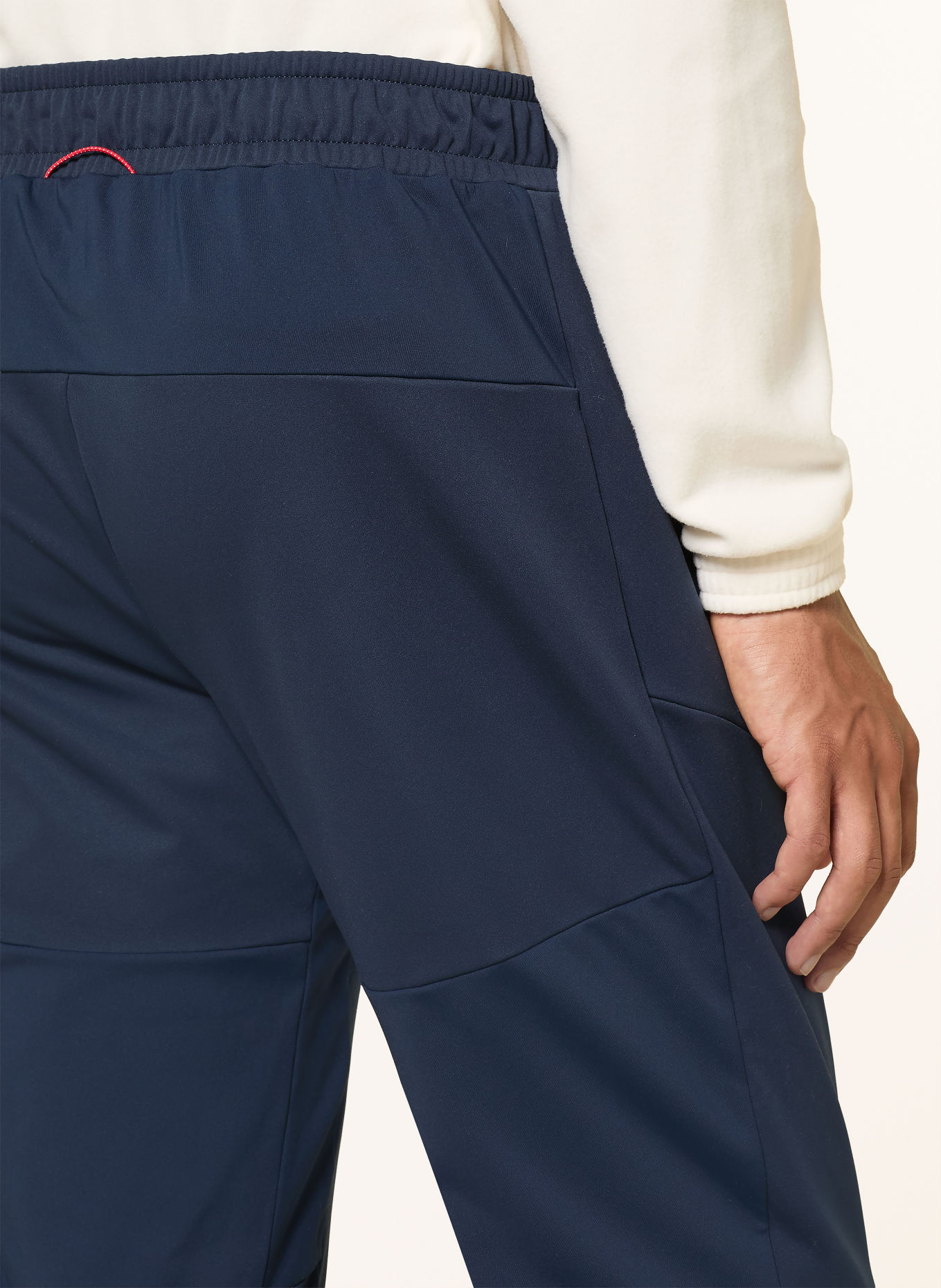 odlo Pantalon softshell ZEROWEIGHT X-WARM INSULATED 80 YEARS: BLEU FONCÉ / ROUGE
