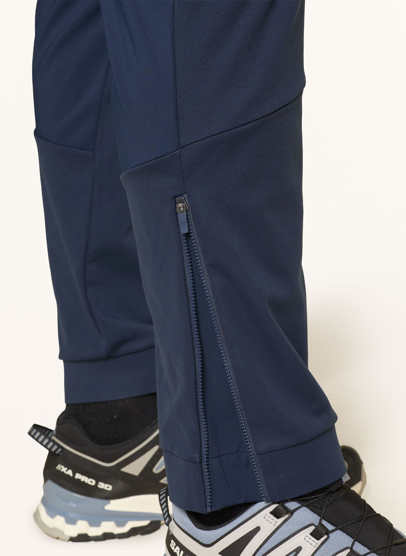 odlo Pantalon softshell ZEROWEIGHT X-WARM INSULATED 80 YEARS: BLEU FONCÉ / ROUGE