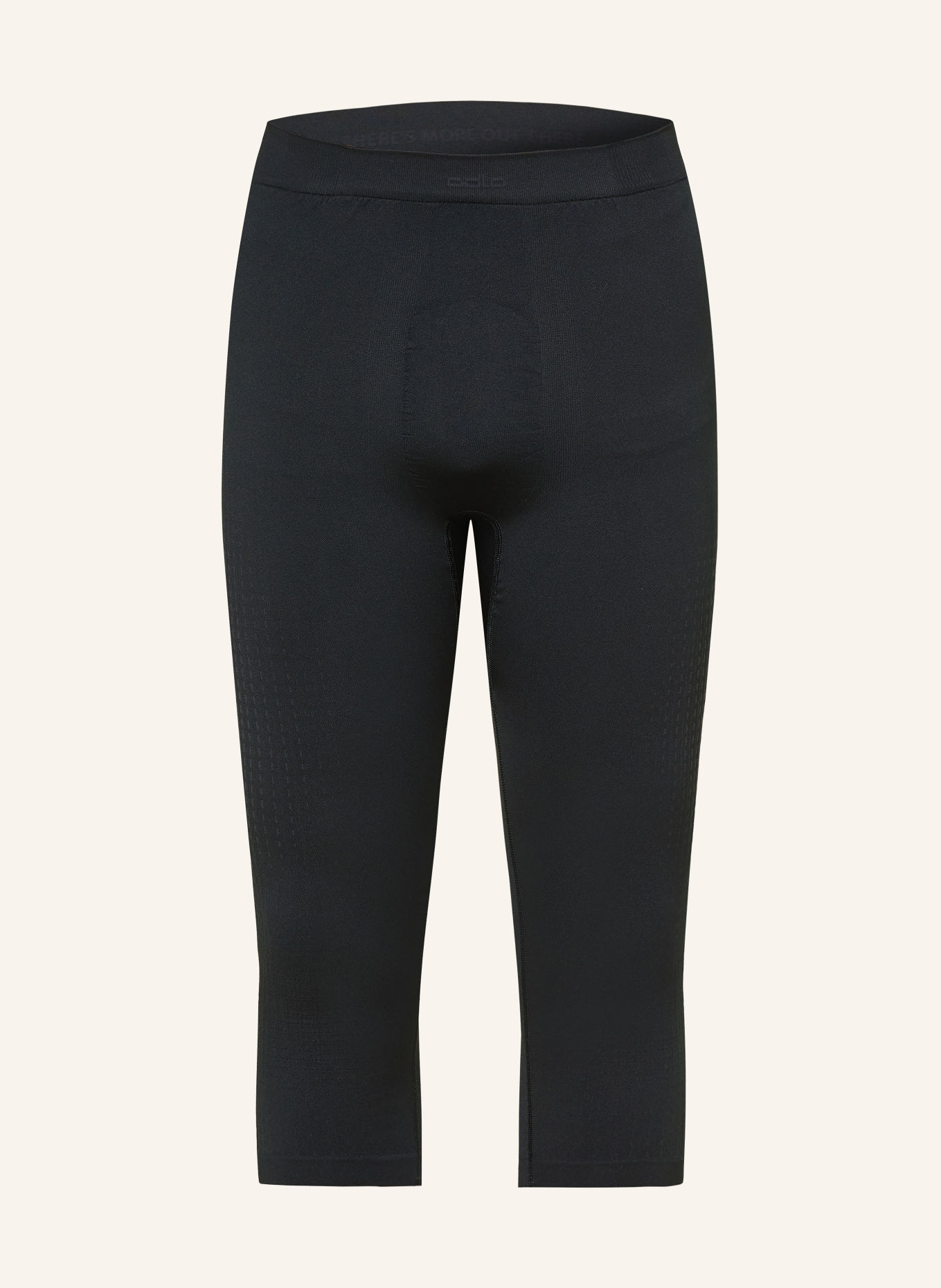 odlo Funktionswäsche-Hose PERFORMANCE WARM mit verkürzter Beinlänge: SCHWARZ