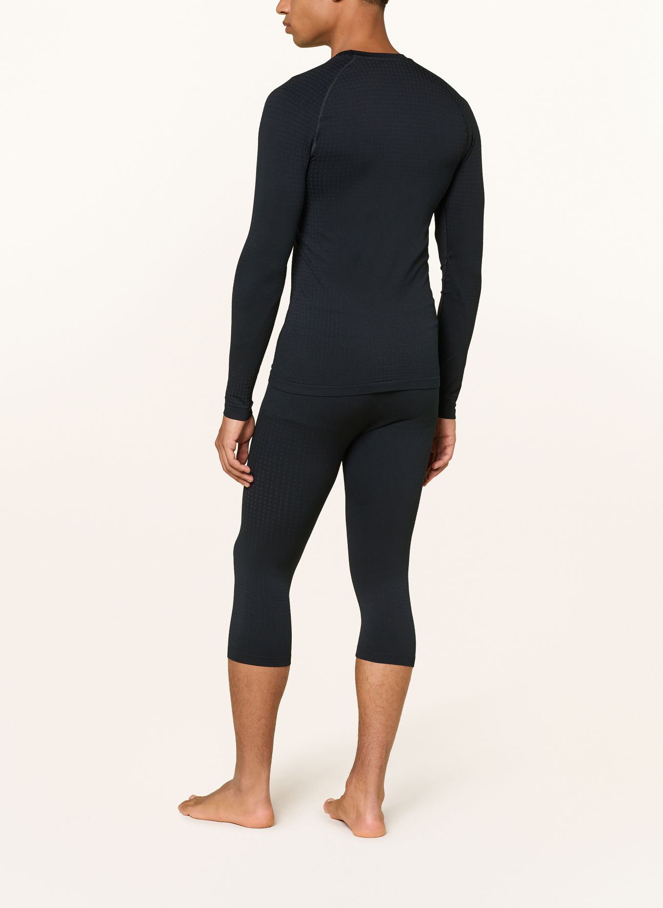 odlo Funktionswäsche-Hose PERFORMANCE WARM mit verkürzter Beinlänge: SCHWARZ