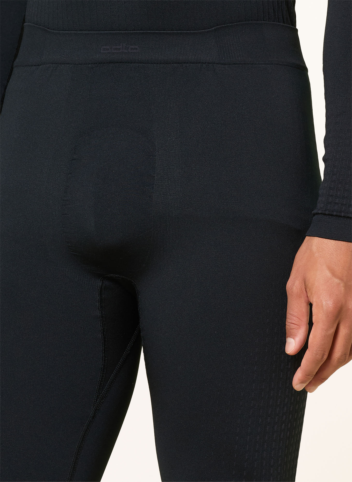 odlo Funktionswäsche-Hose PERFORMANCE WARM mit verkürzter Beinlänge: SCHWARZ