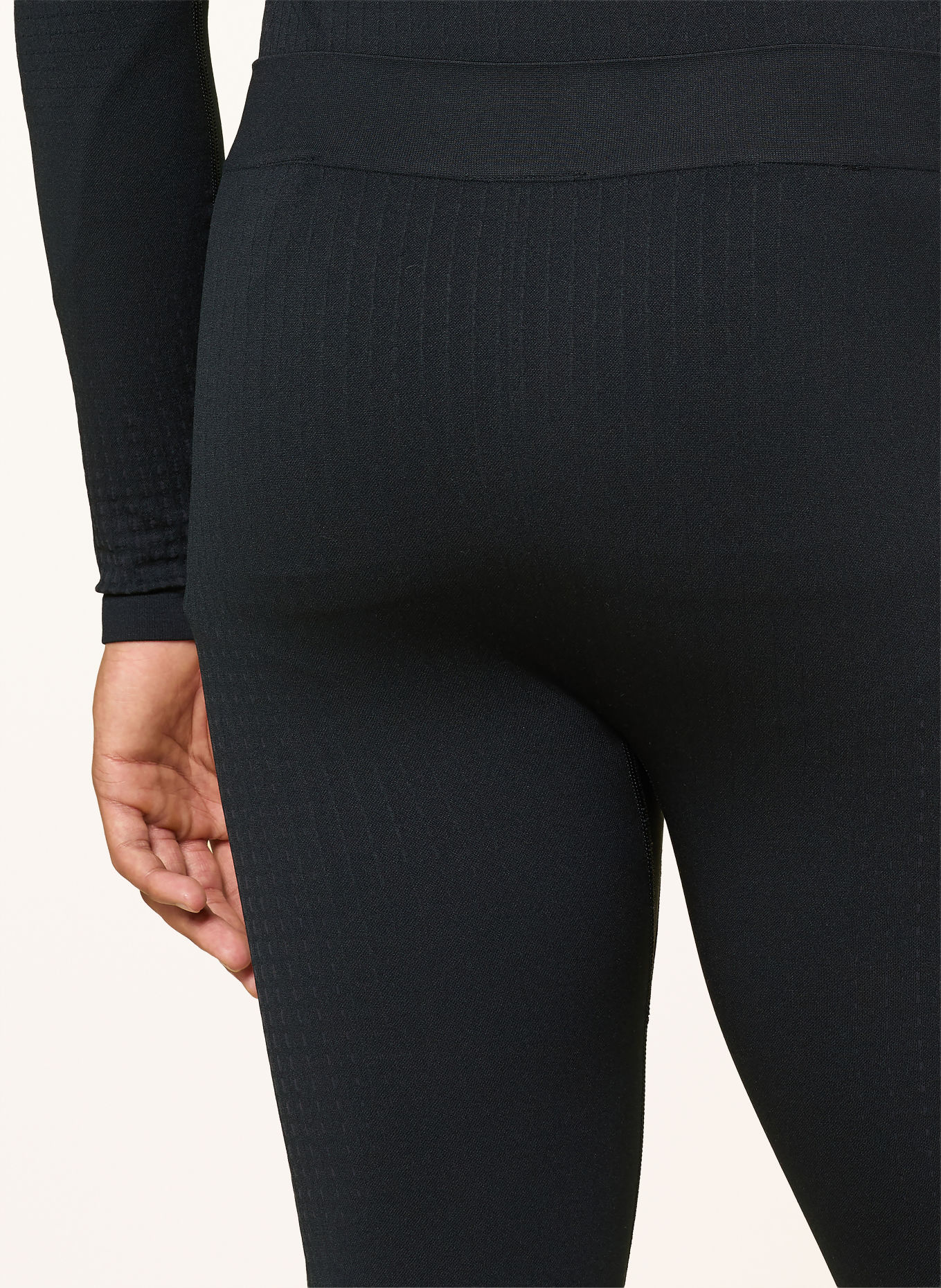 odlo Funktionswäsche-Hose PERFORMANCE WARM mit verkürzter Beinlänge: SCHWARZ