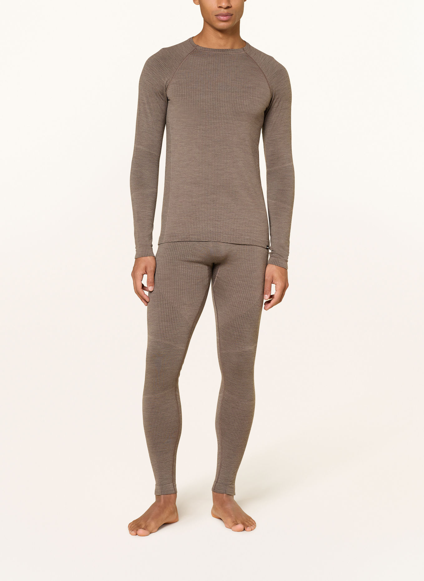odlo Funktionswäsche-Hose SEAMLESS PERFORMANCE WOOL mit Merinowolle: BRAUN