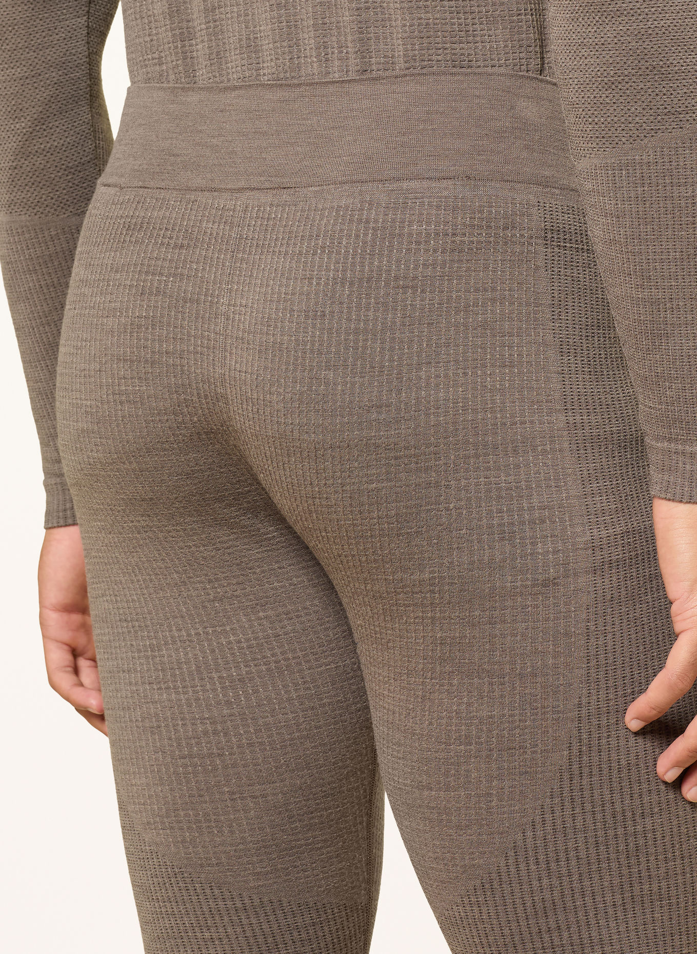 odlo Funktionswäsche-Hose SEAMLESS PERFORMANCE WOOL mit Merinowolle: BRAUN