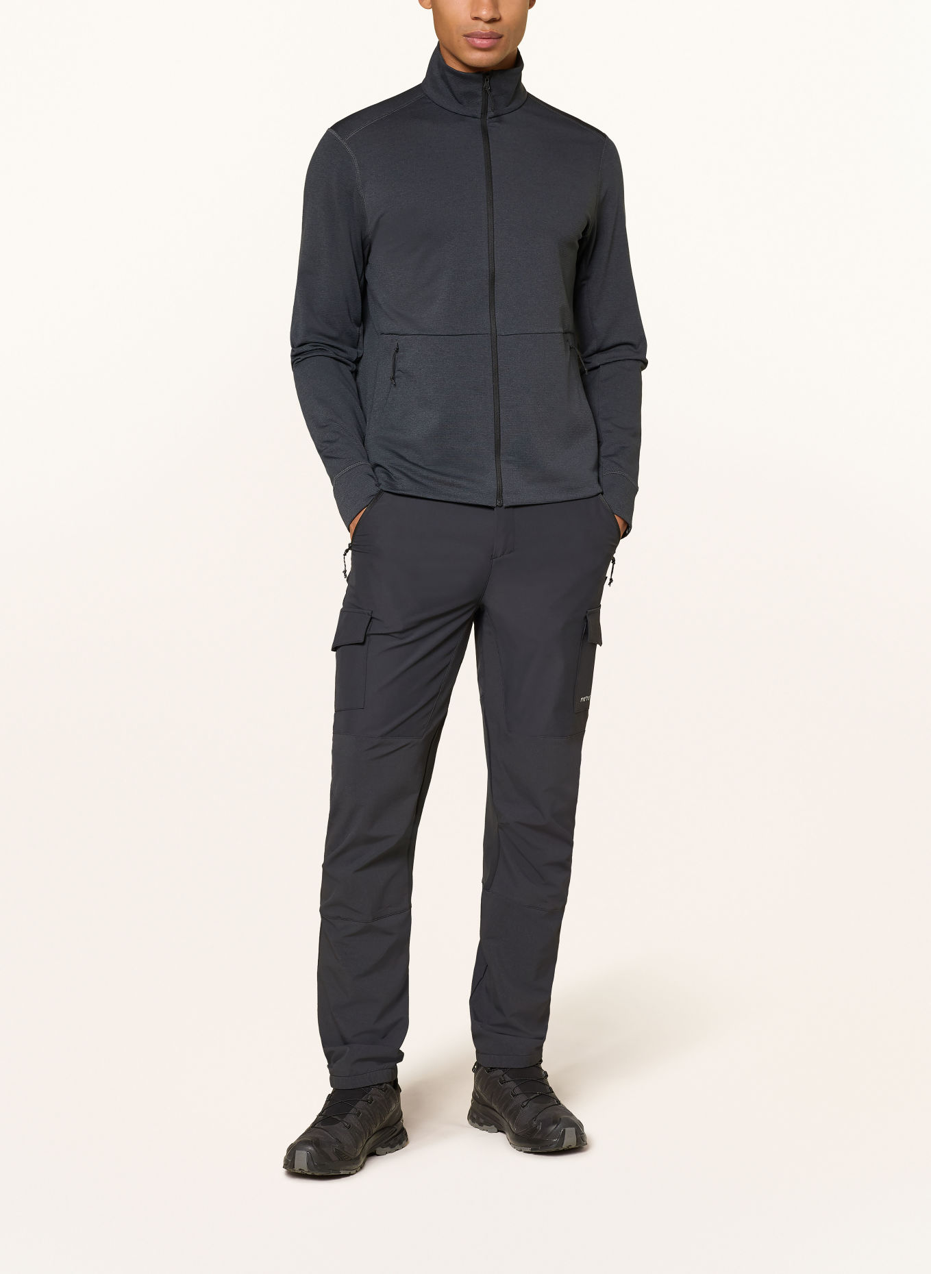 odlo Bunda Midlayer GRID FLEECE: ČERNÁ