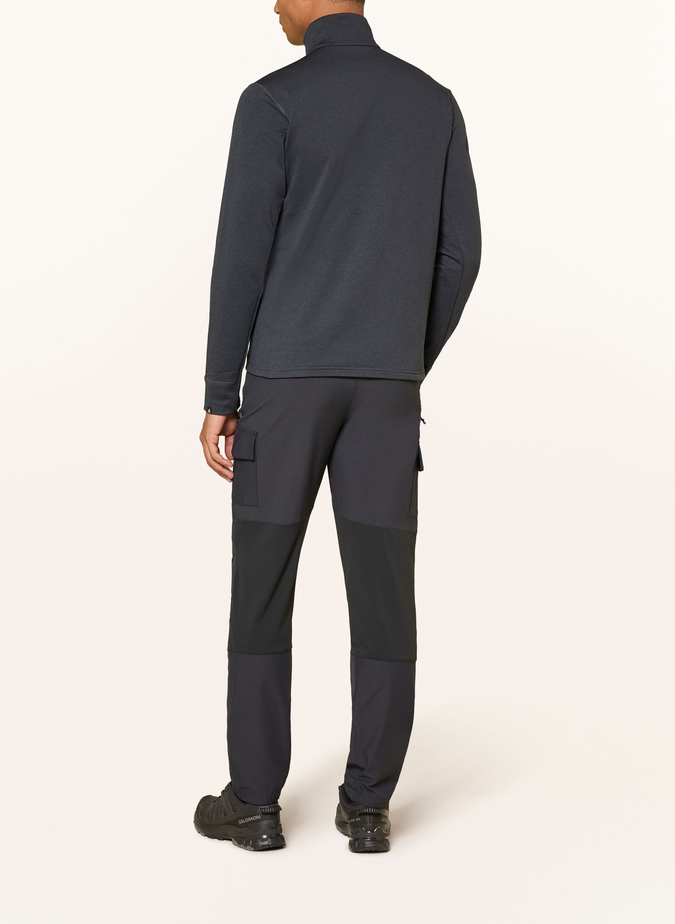 odlo Bunda Midlayer GRID FLEECE: ČERNÁ