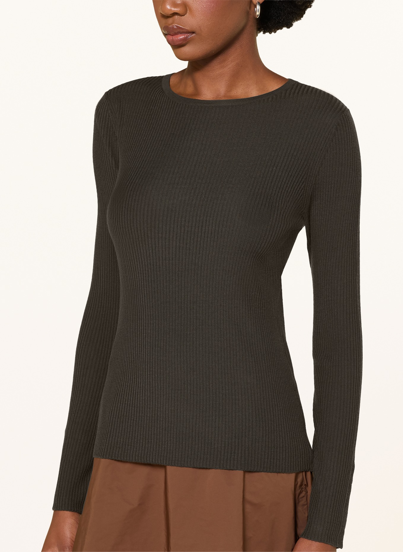 S Max Mara Long-sleeve shirt: DARK BROWN