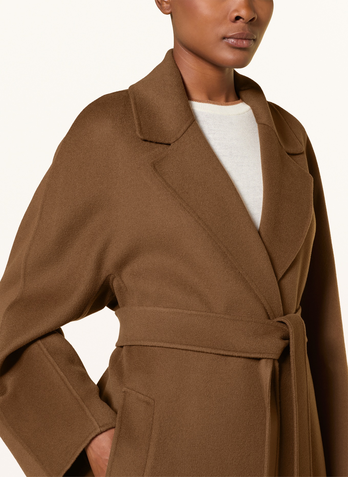 S Max Mara Wollmantel PENELOPE: HELLBRAUN