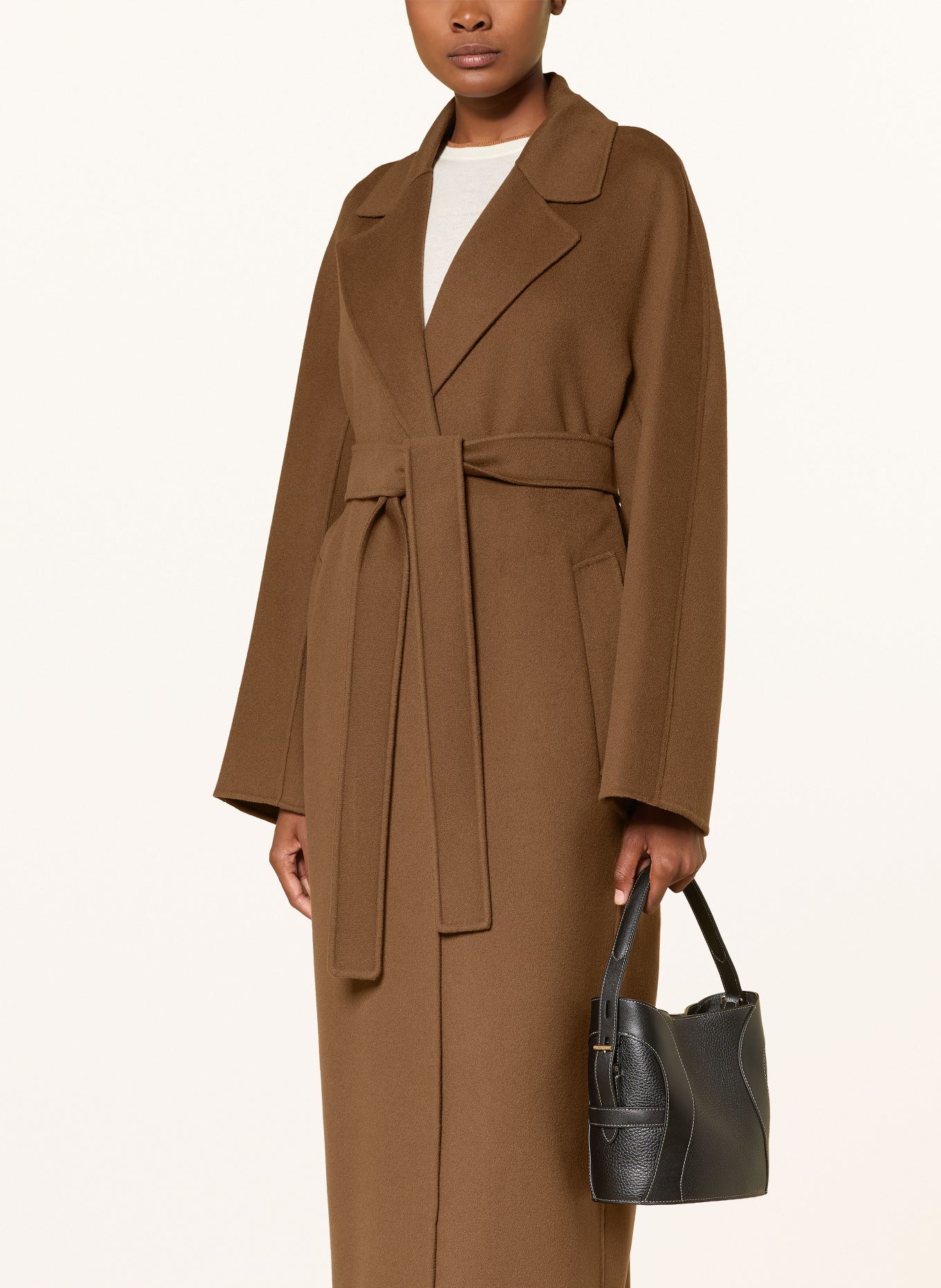 S Max Mara Wollmantel PENELOPE: HELLBRAUN