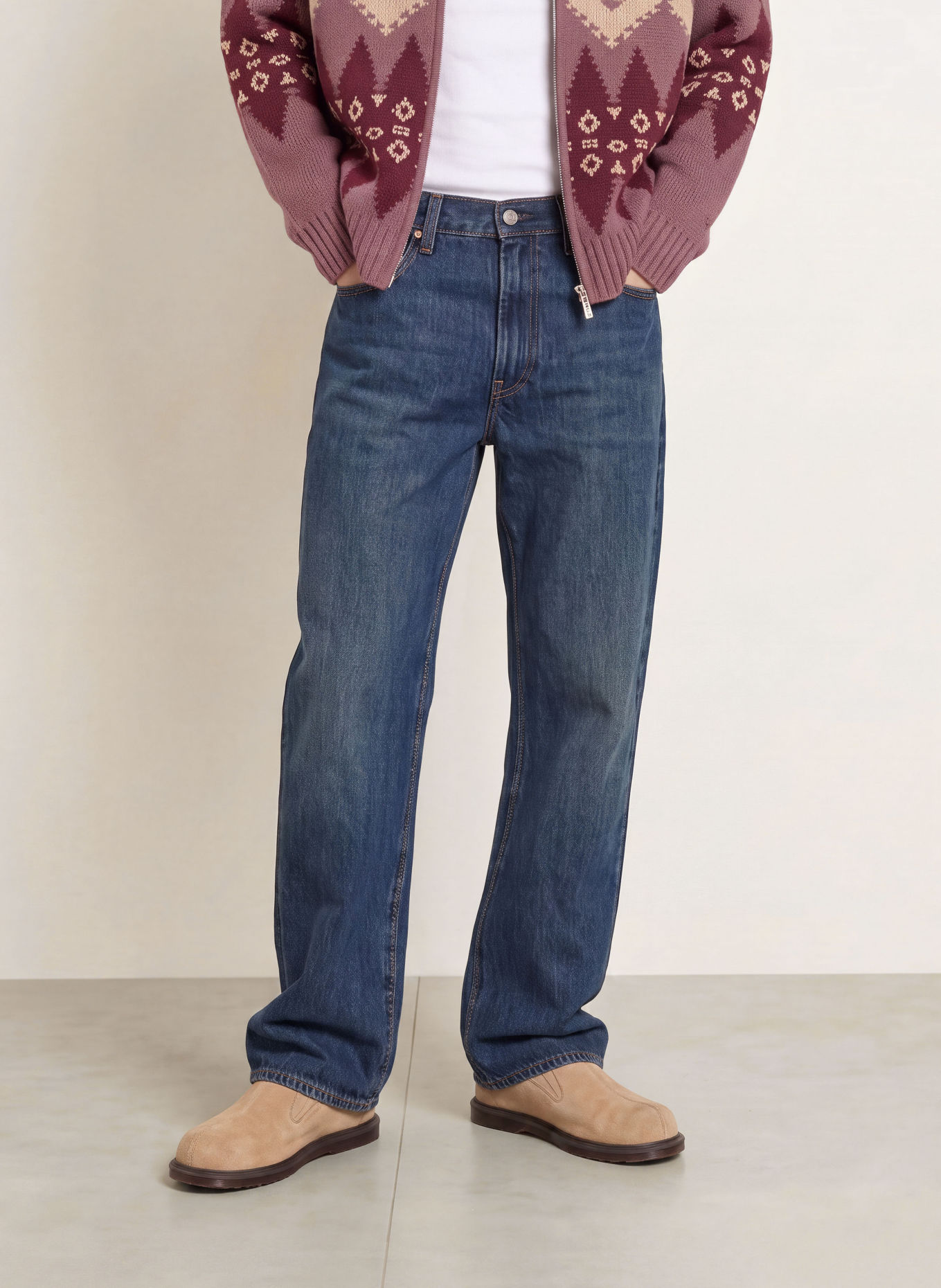 Levi's® Jeans 568 LOOSE STRAIGHT: 58 Med Indigo - Worn In