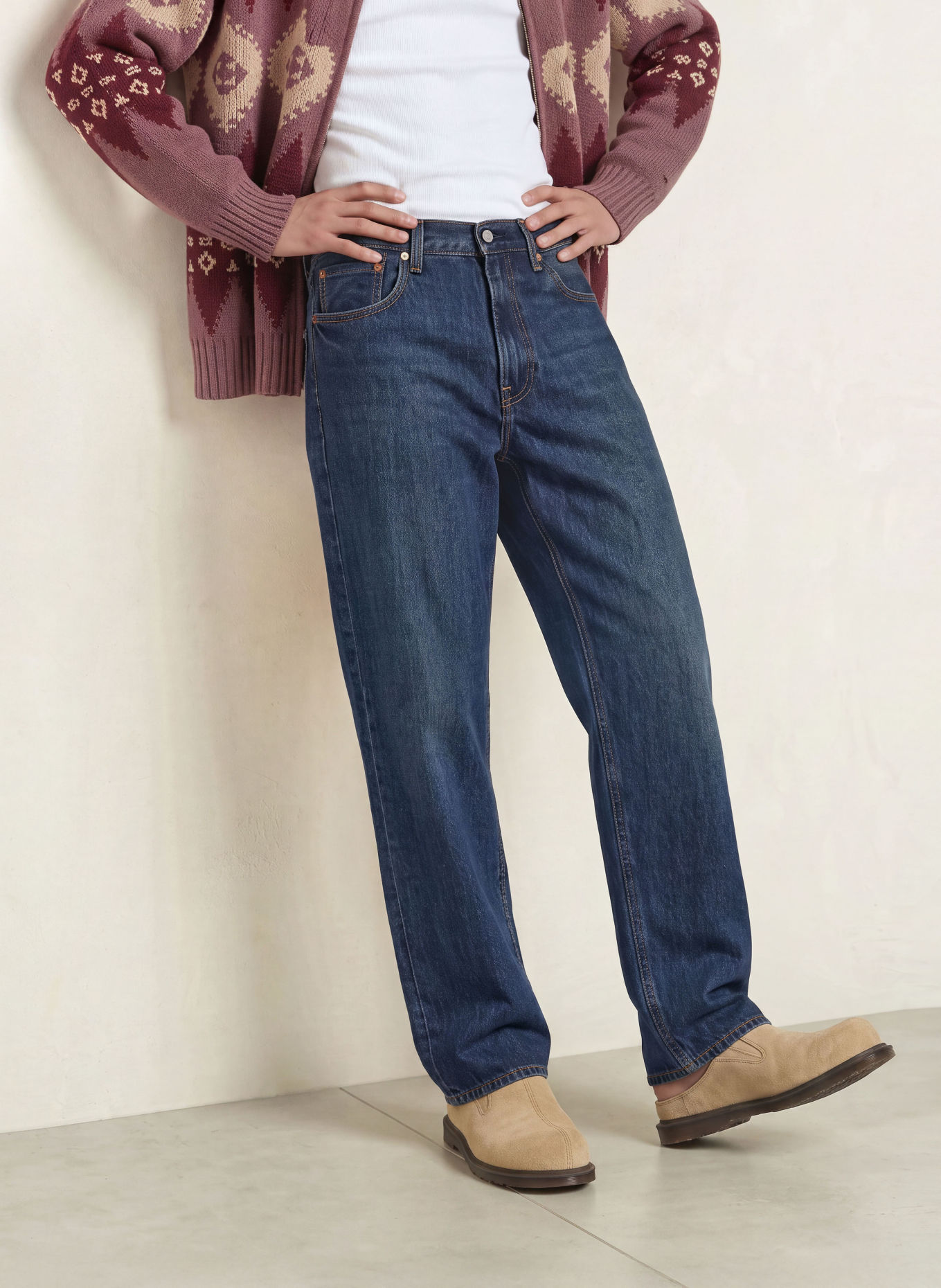 Levi's® Jeans 568 LOOSE STRAIGHT: 58 Med Indigo - Worn In