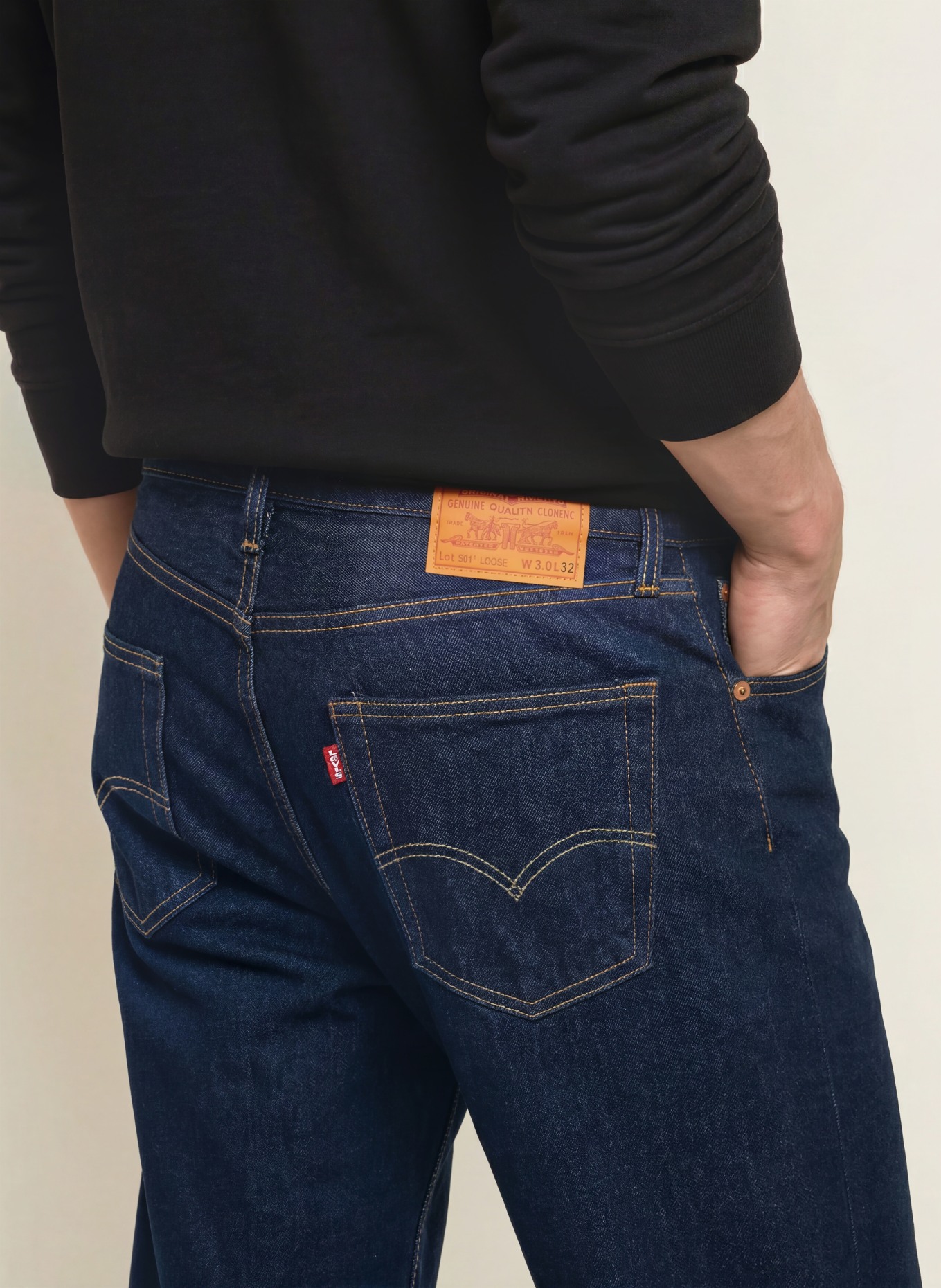 Levi's® Blugi 501 LOOSE, croială largă: 06 Dark Indigo - Flat Finish