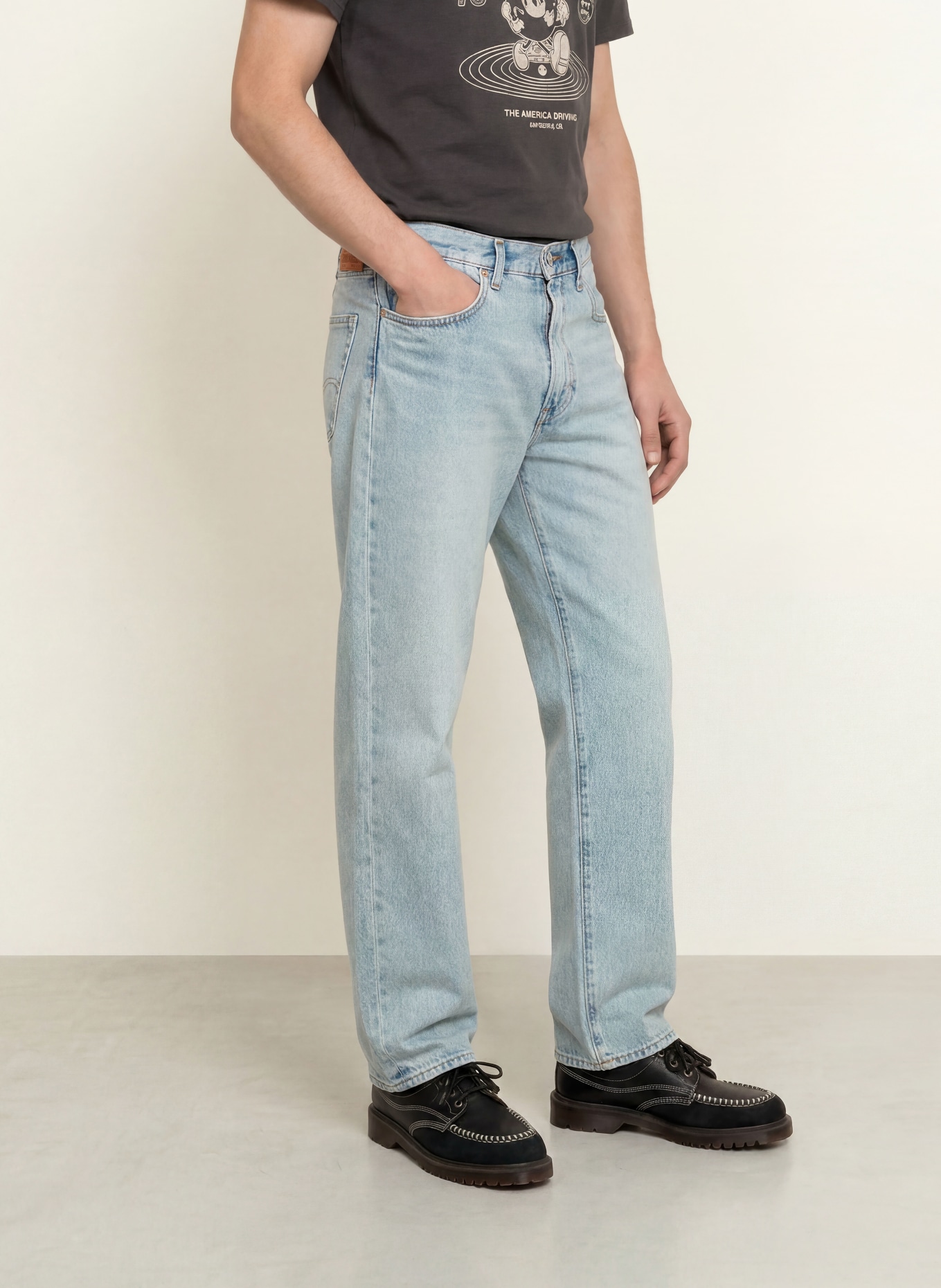 Levi's® Blugi 568, croială dreaptă, largă: 62 Light Indigo - Worn In