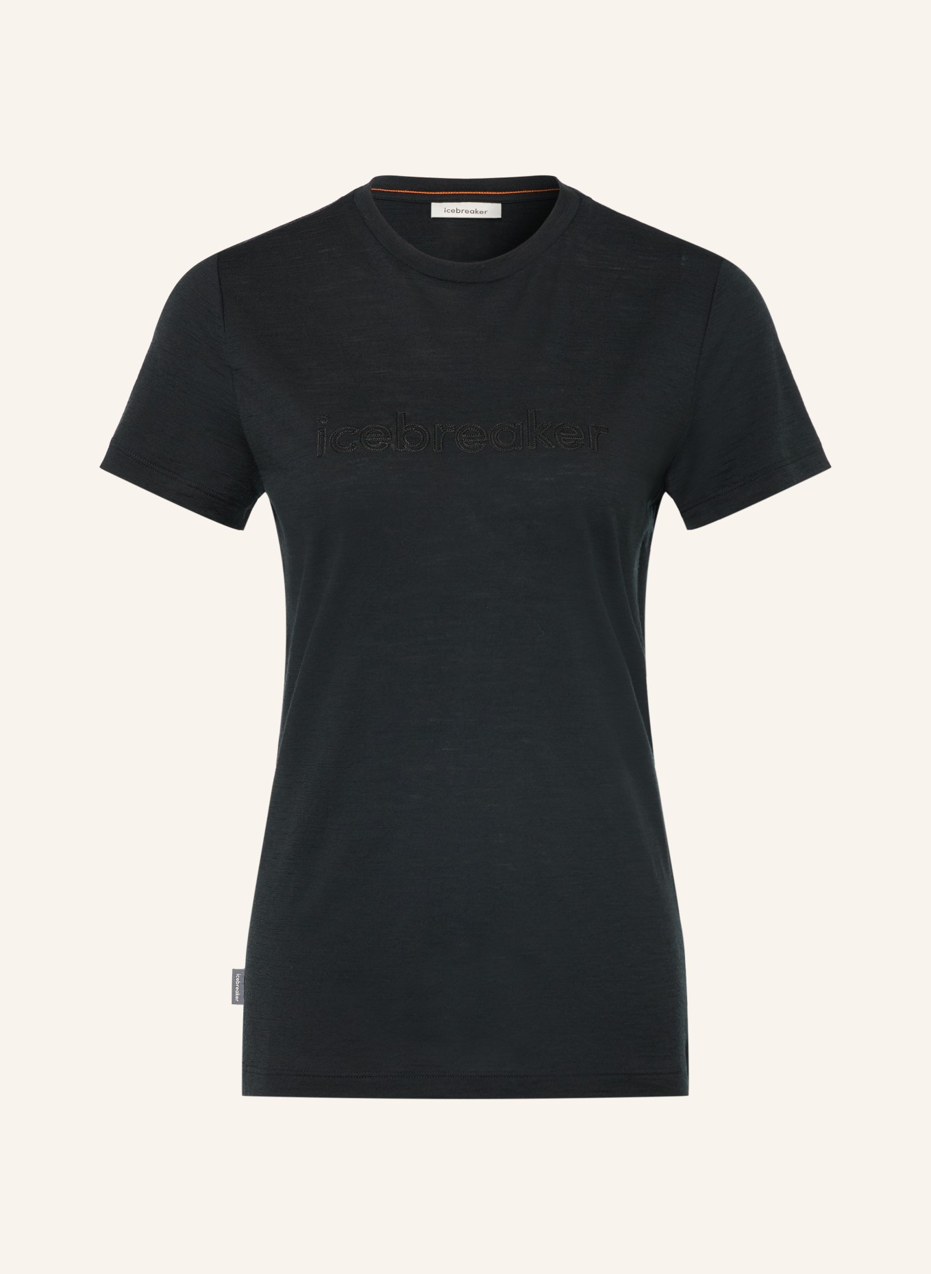 icebreaker Trainingsshirt 150 TECH LITE van merinowol: ZWART