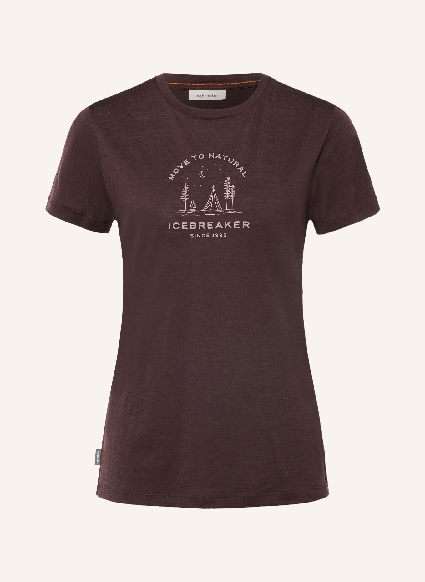 icebreaker T-shirt 150 TECH LITE van merinowol: MARRON FONCÉ