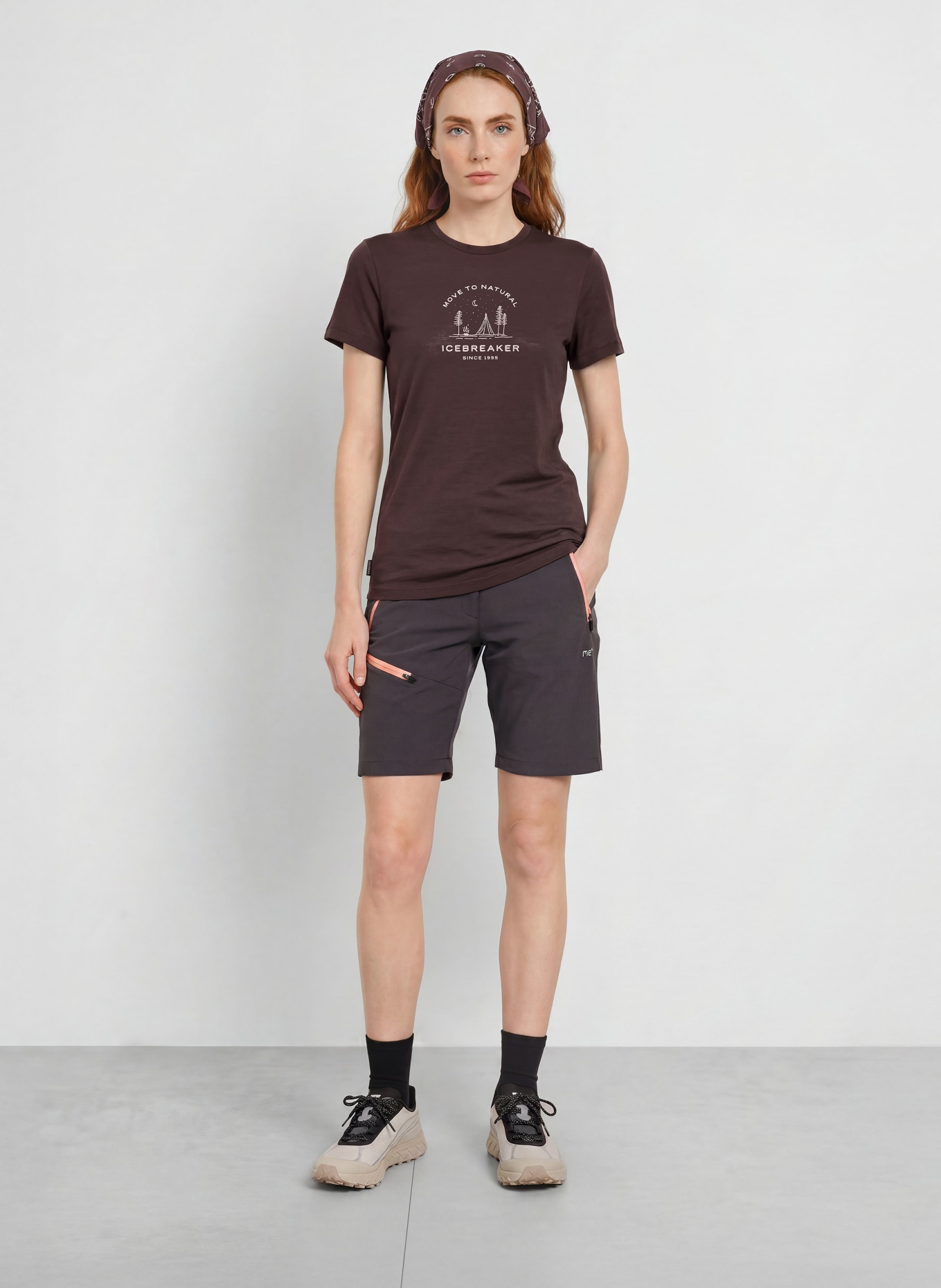 icebreaker T-shirt 150 TECH LITE van merinowol: MARRON FONCÉ