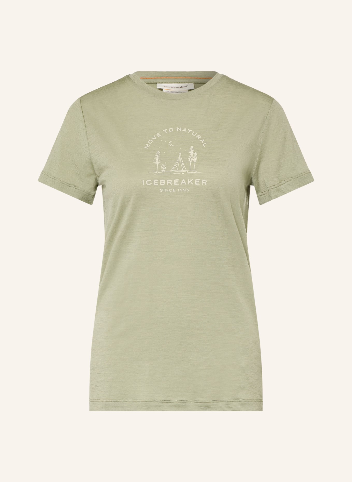 icebreaker T-shirt 150 TECH LITE van merinowol: KAKI