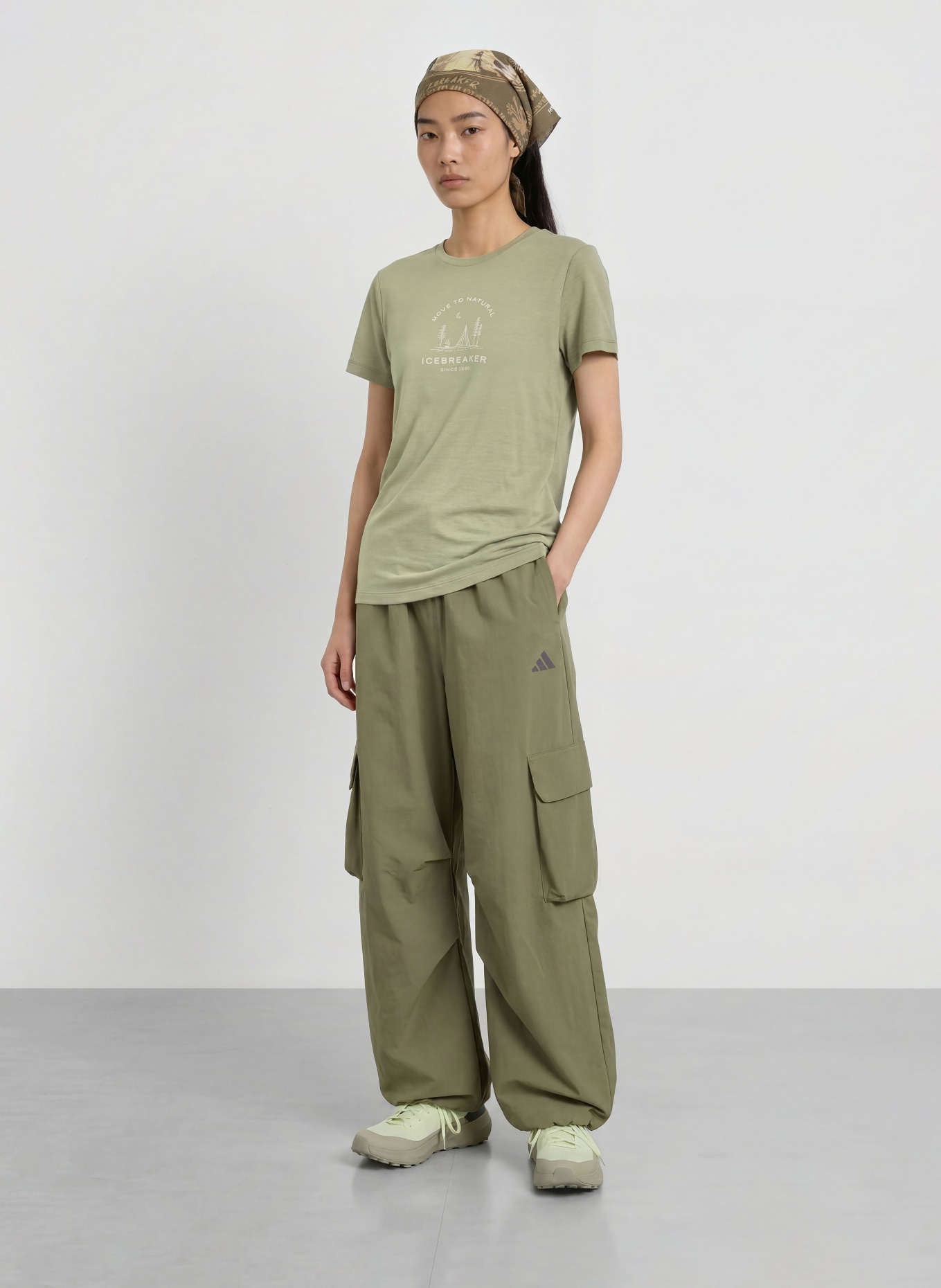icebreaker T-shirt 150 TECH LITE van merinowol: KAKI